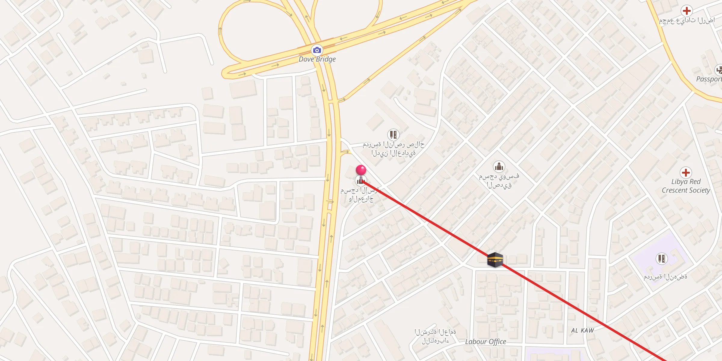 Carte de localisation : مسجد الإسراء والمعراج
