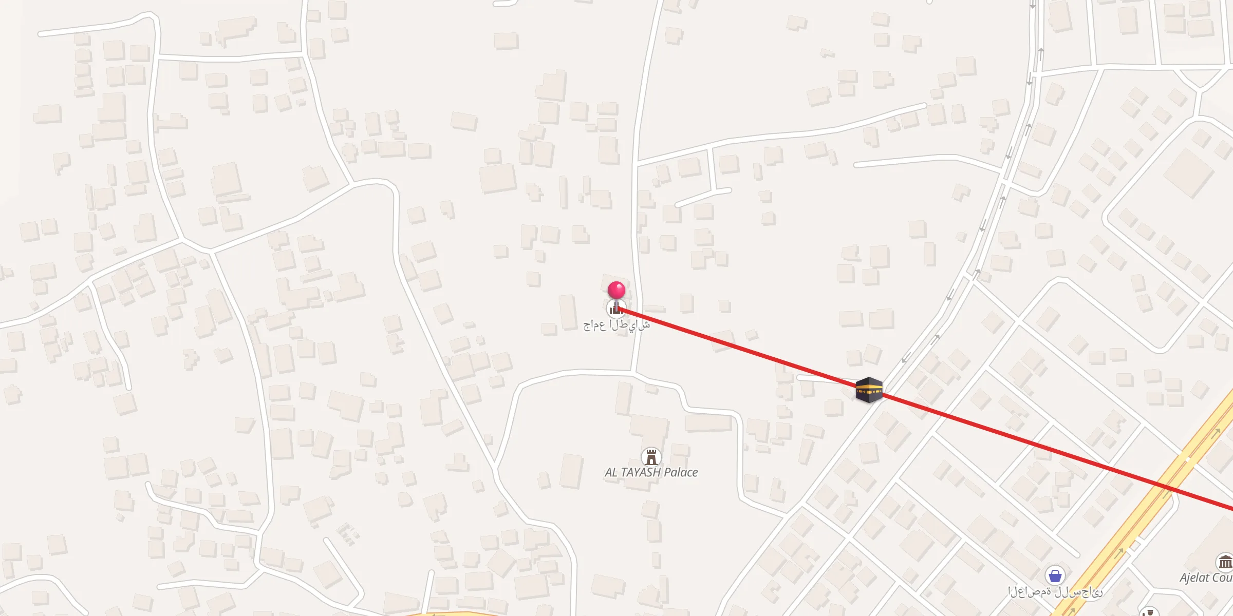 Carte de localisation : جامع الطياش