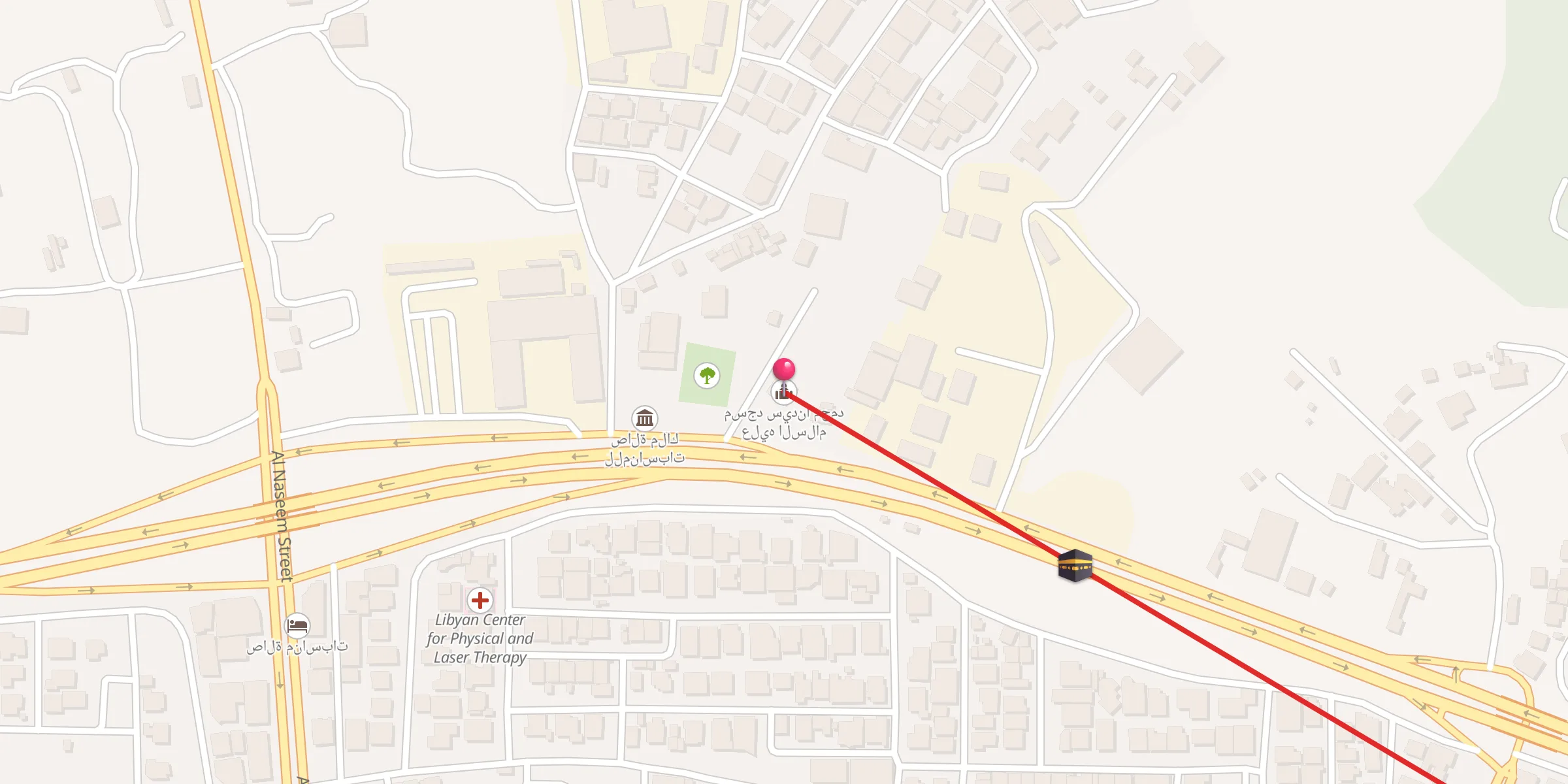 Carte de localisation : مسجد سيدنا محمد عليه السلام