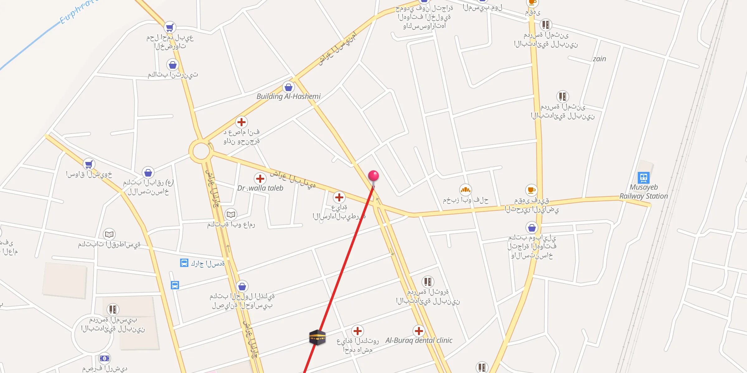 Carte de localisation : جامع ومدرسة الحاج محمد شغل الله