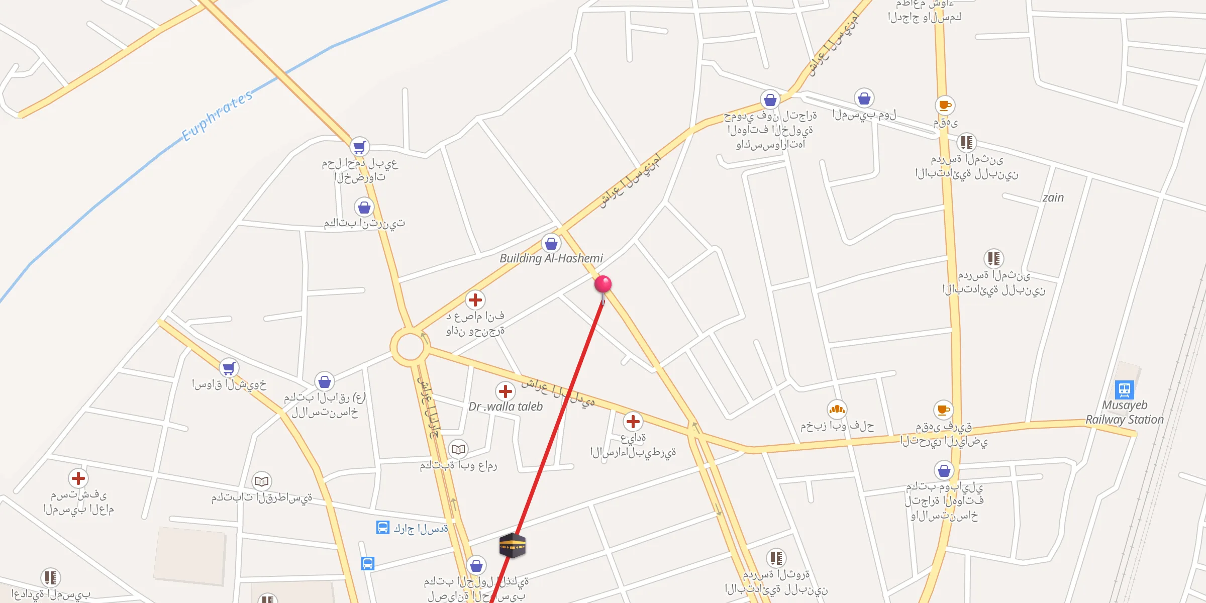 Carte de localisation : جامع كاظم أبو جواد