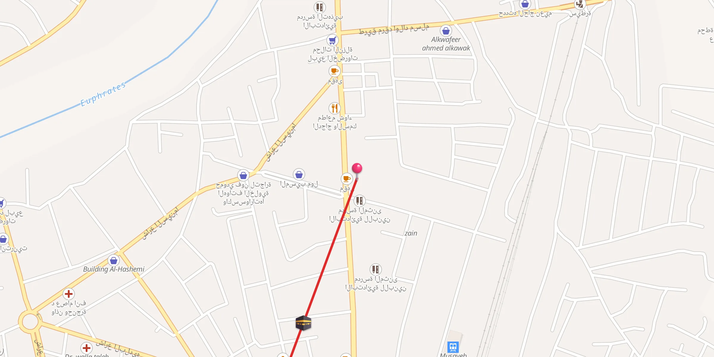 Carte de localisation : جامع الإمام ابو الجاسم (ع)