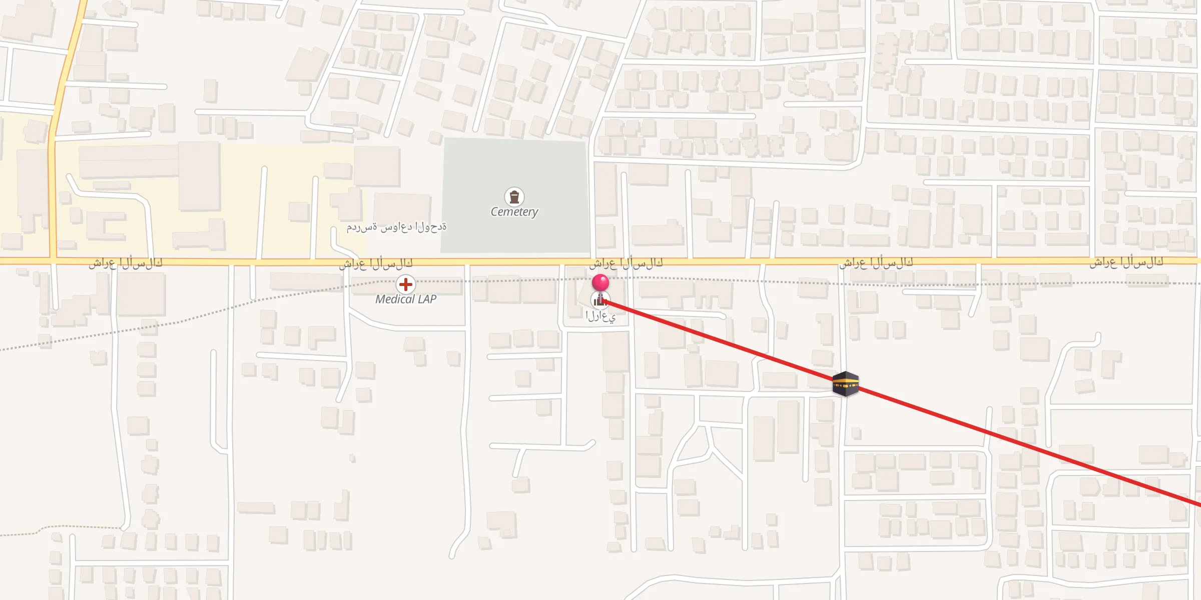 Carte de localisation : الراعي