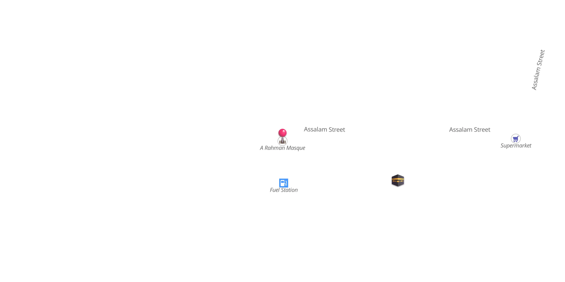 Carte de localisation : A Rahman Masque