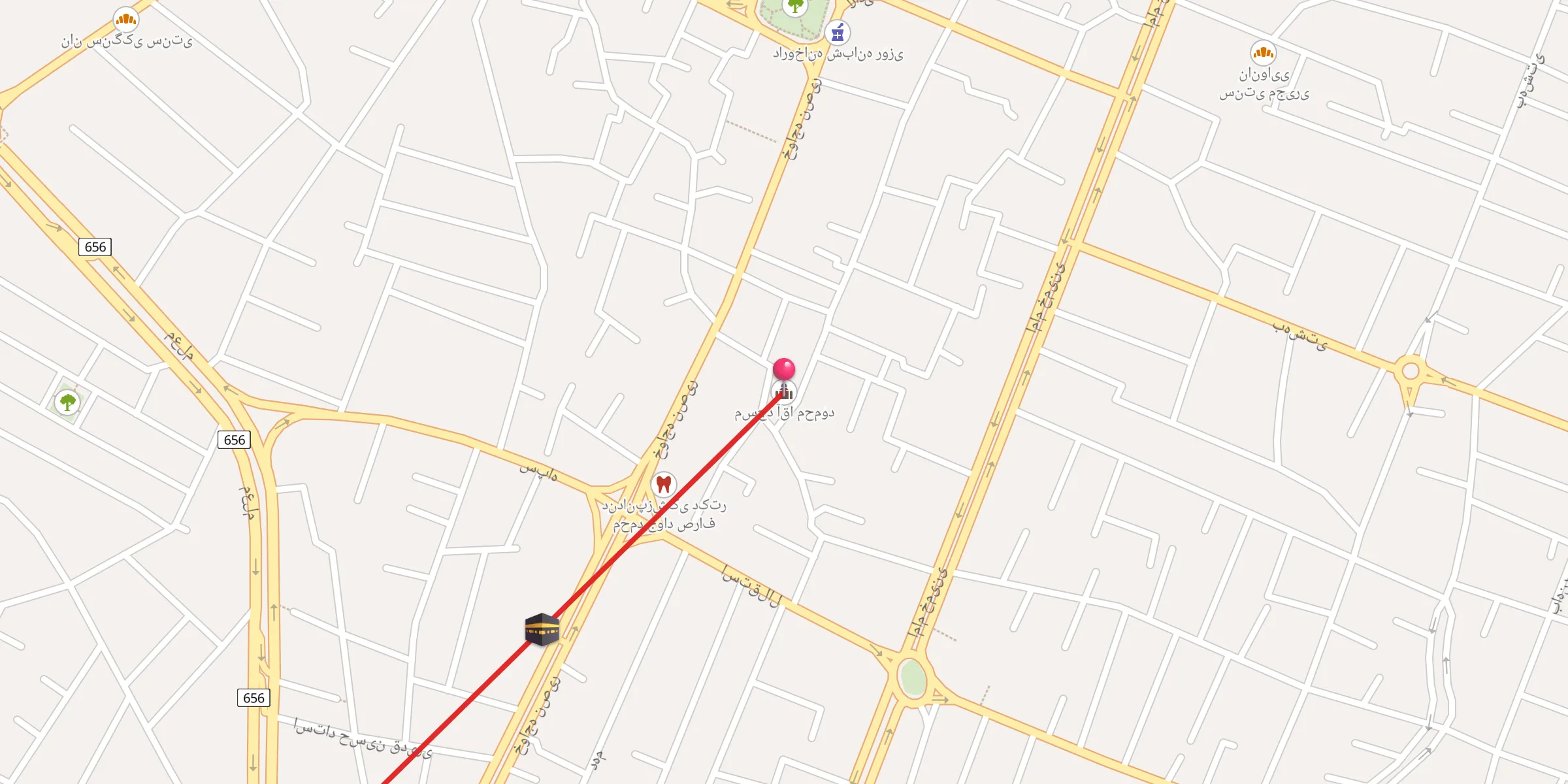 Carte de localisation : مسجد آقا محمود