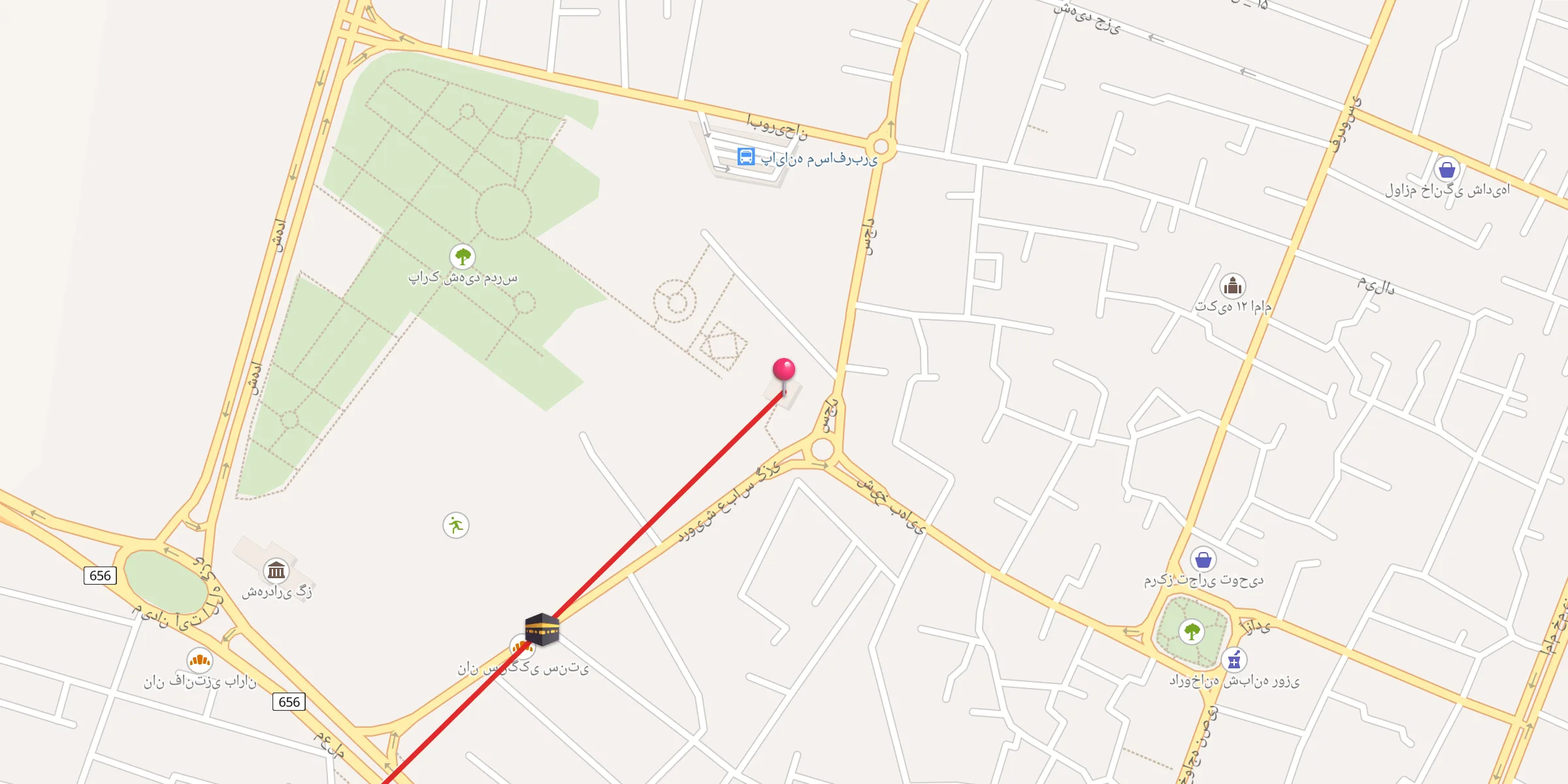 Carte de localisation : امام زاده شاه نعمت الله گز