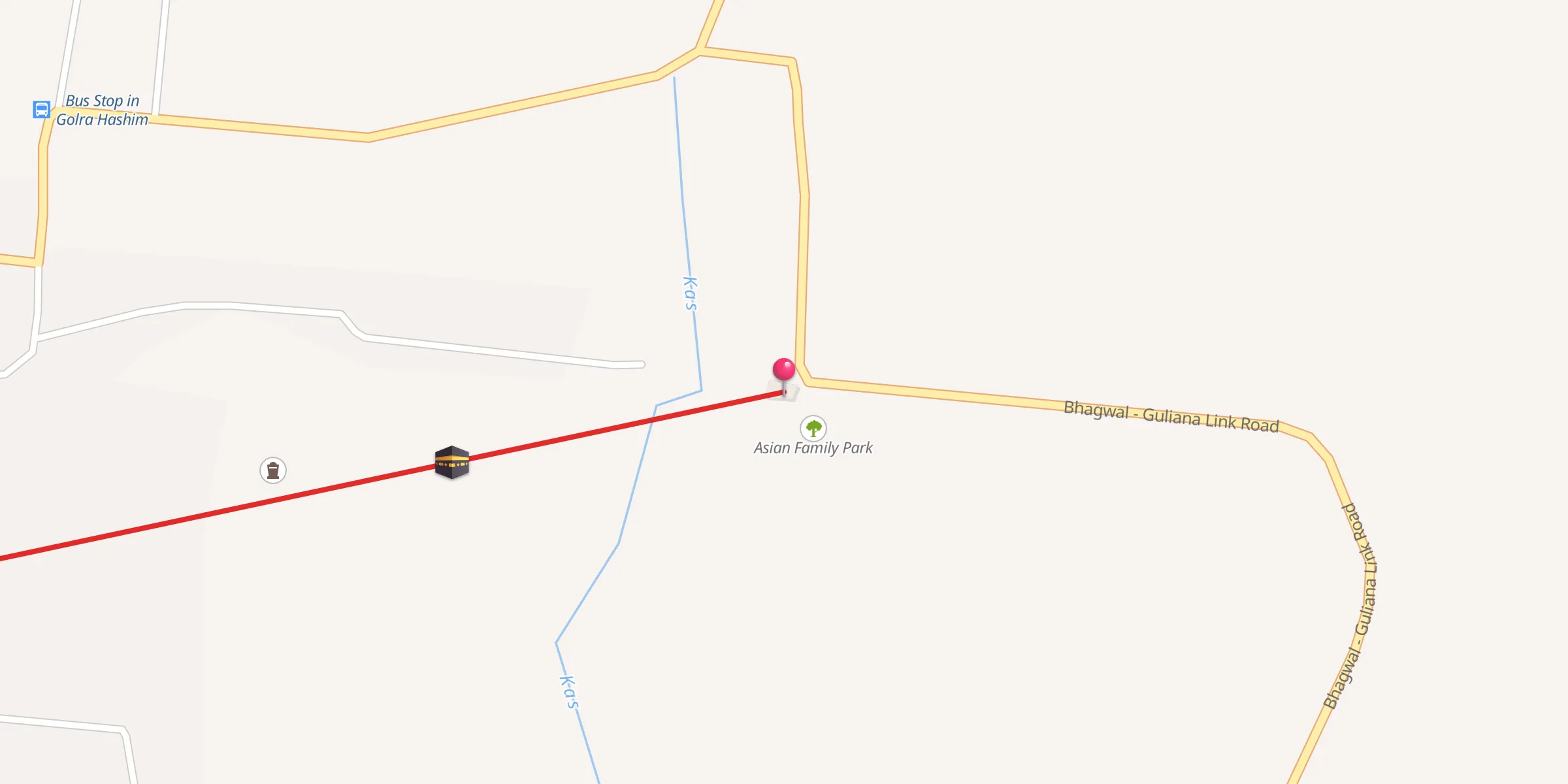 Carte de localisation : مسجد سیدنا حضرت علی المرتضٰی گولڑہ ہاشم