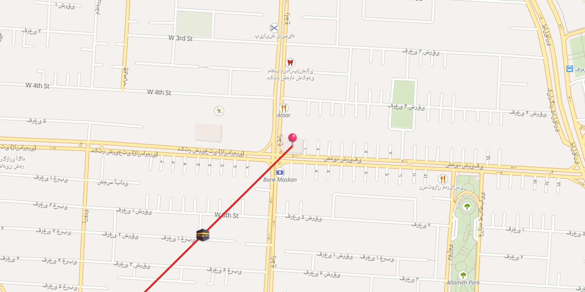 Carte de localisation : مسجد فاطمیه