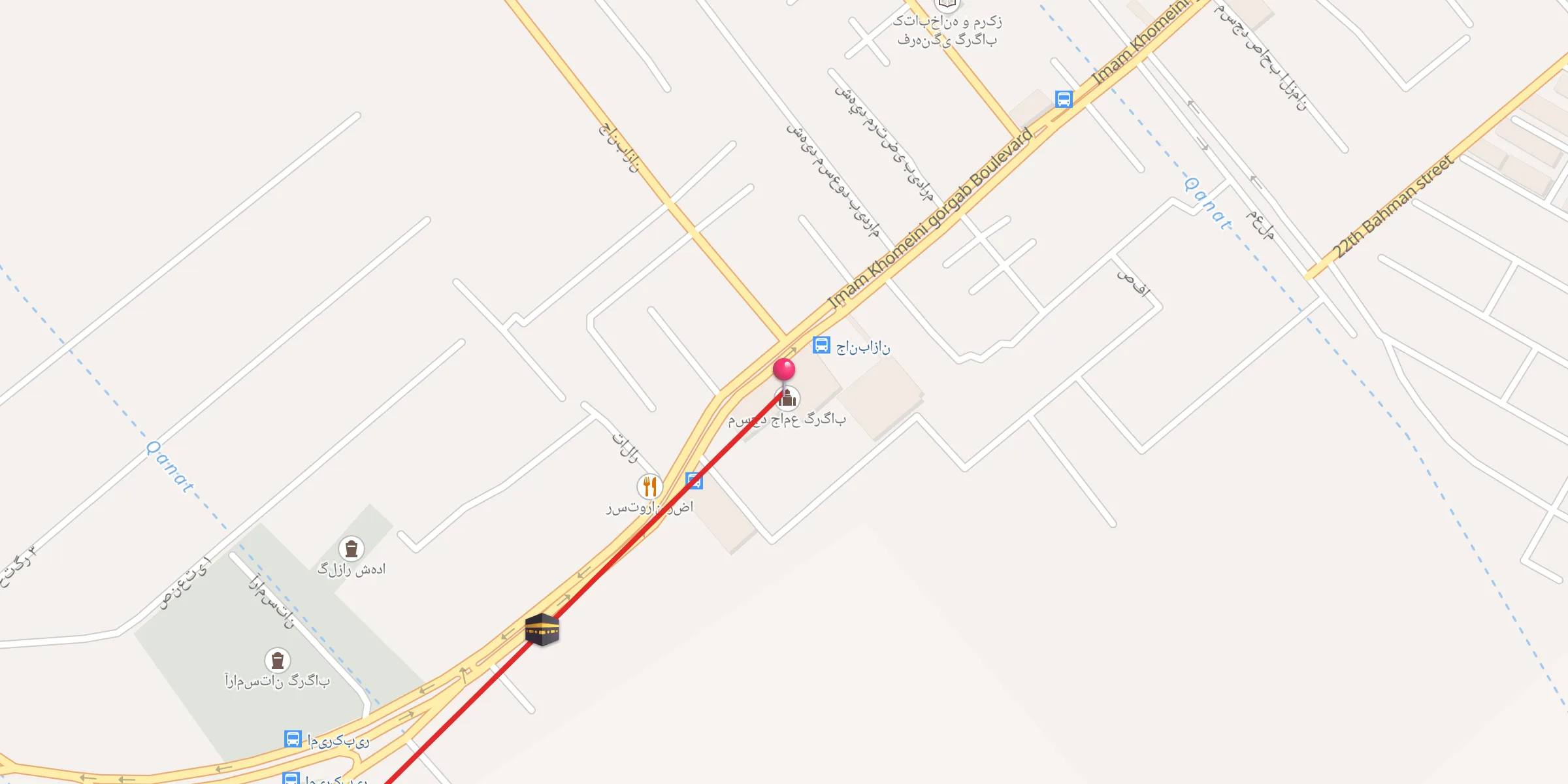 Carte de localisation : مسجد جامع گرگاب