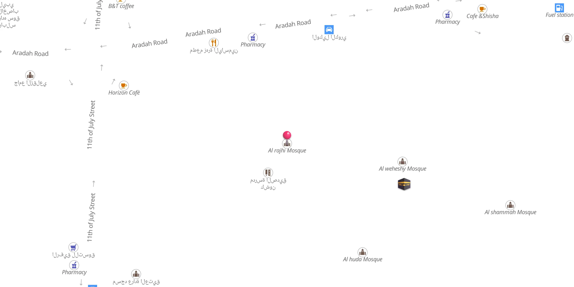 Carte de localisation : Al rajhi Mosque