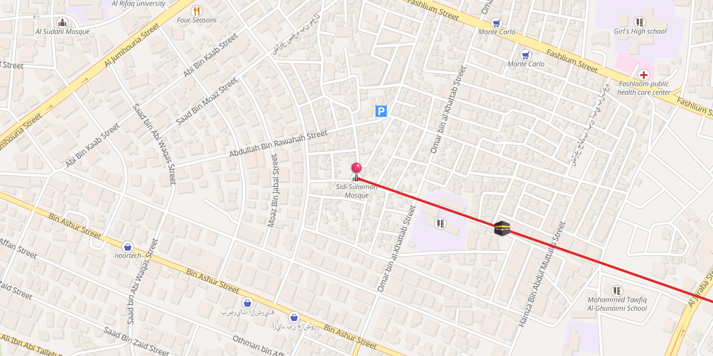 Carte de localisation : Sidi Sulaiman Mosque