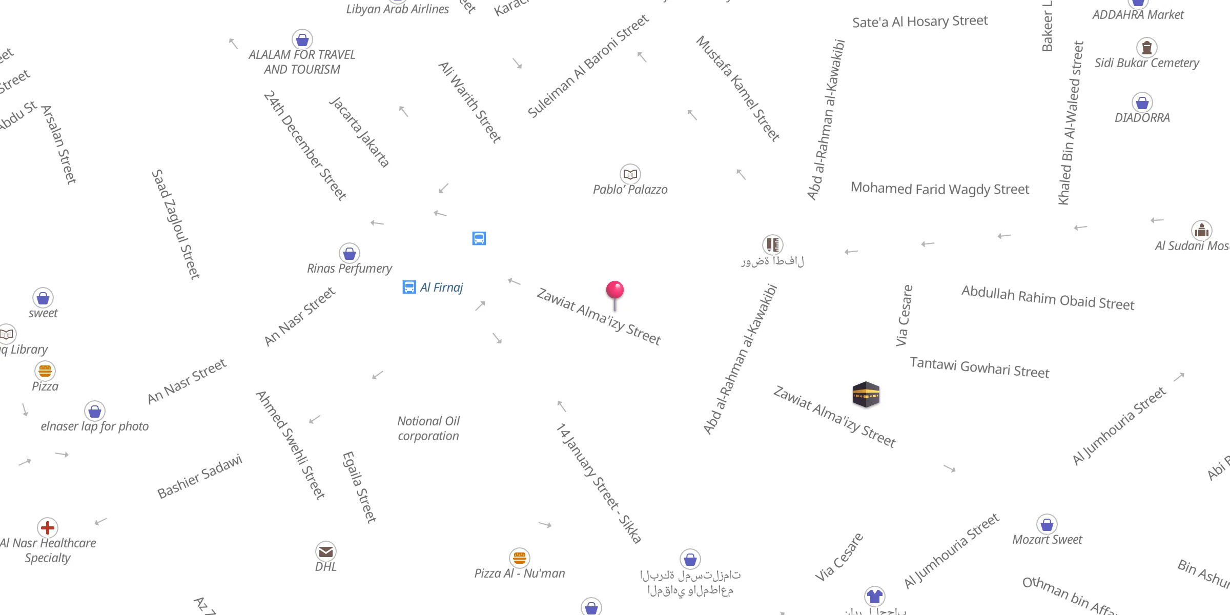 Carte de localisation : Al Qasr Mosque