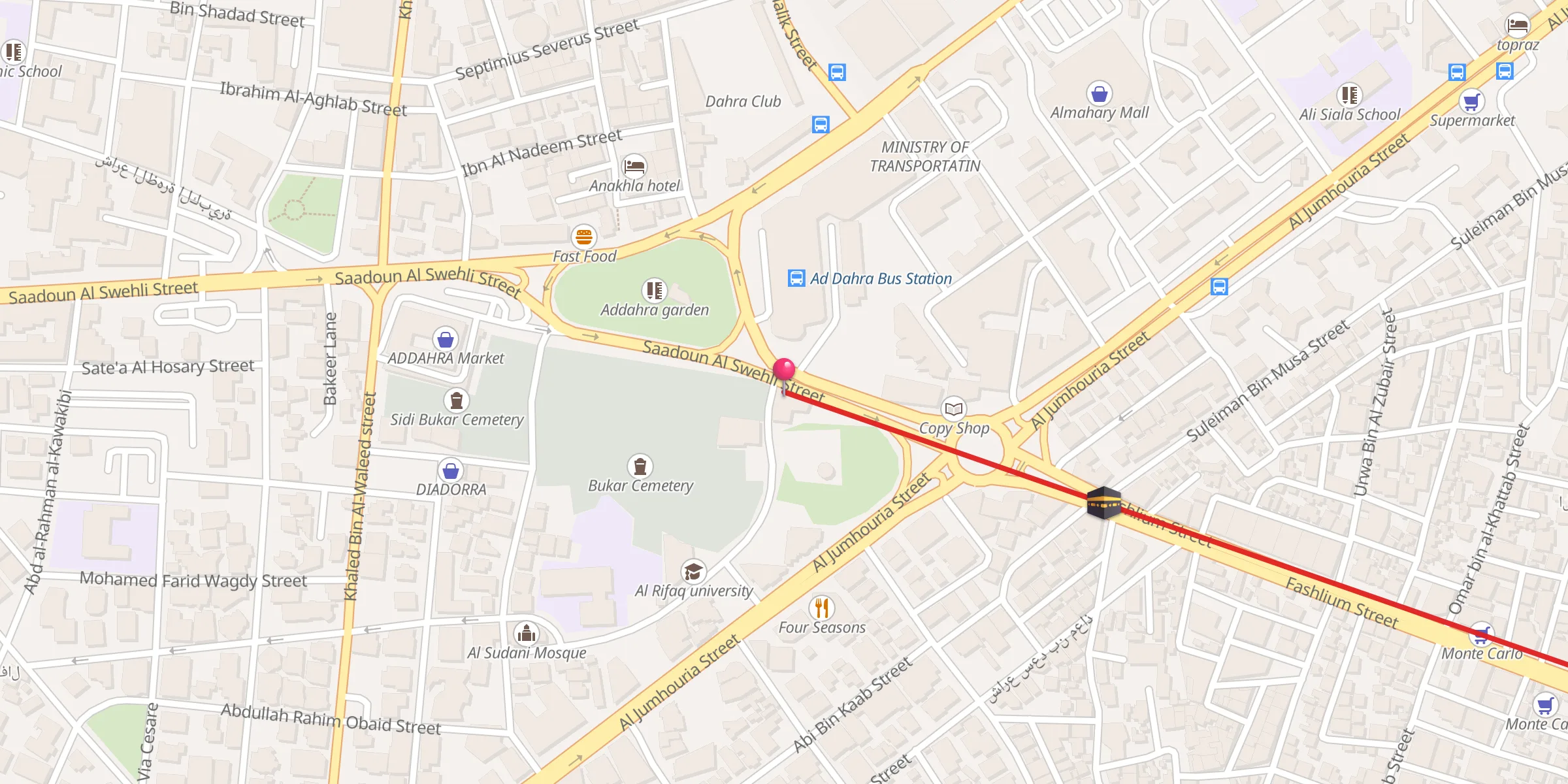 Carte de localisation : Abu Dhair