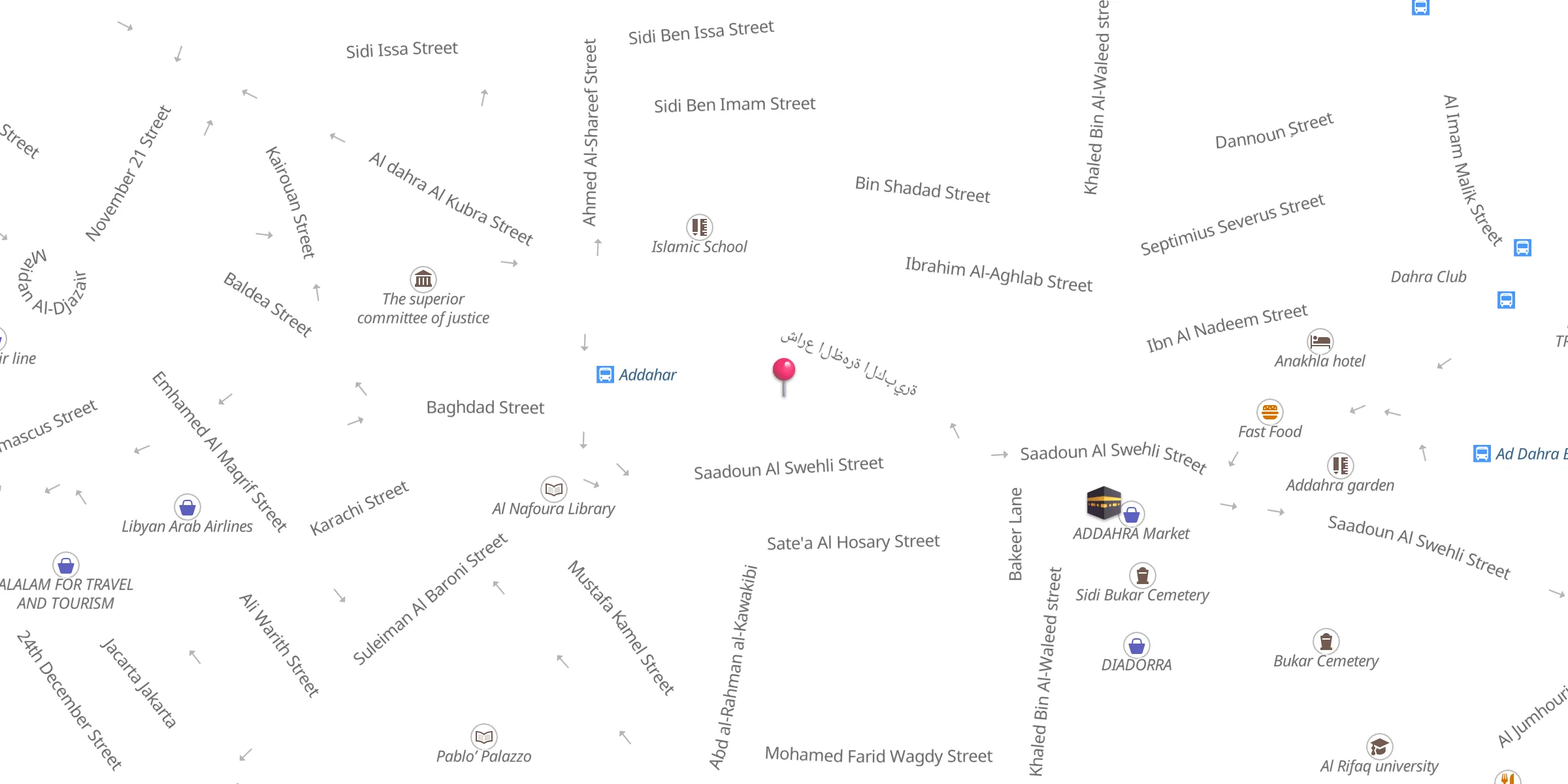 Carte de localisation : Al Jda'a Mosque