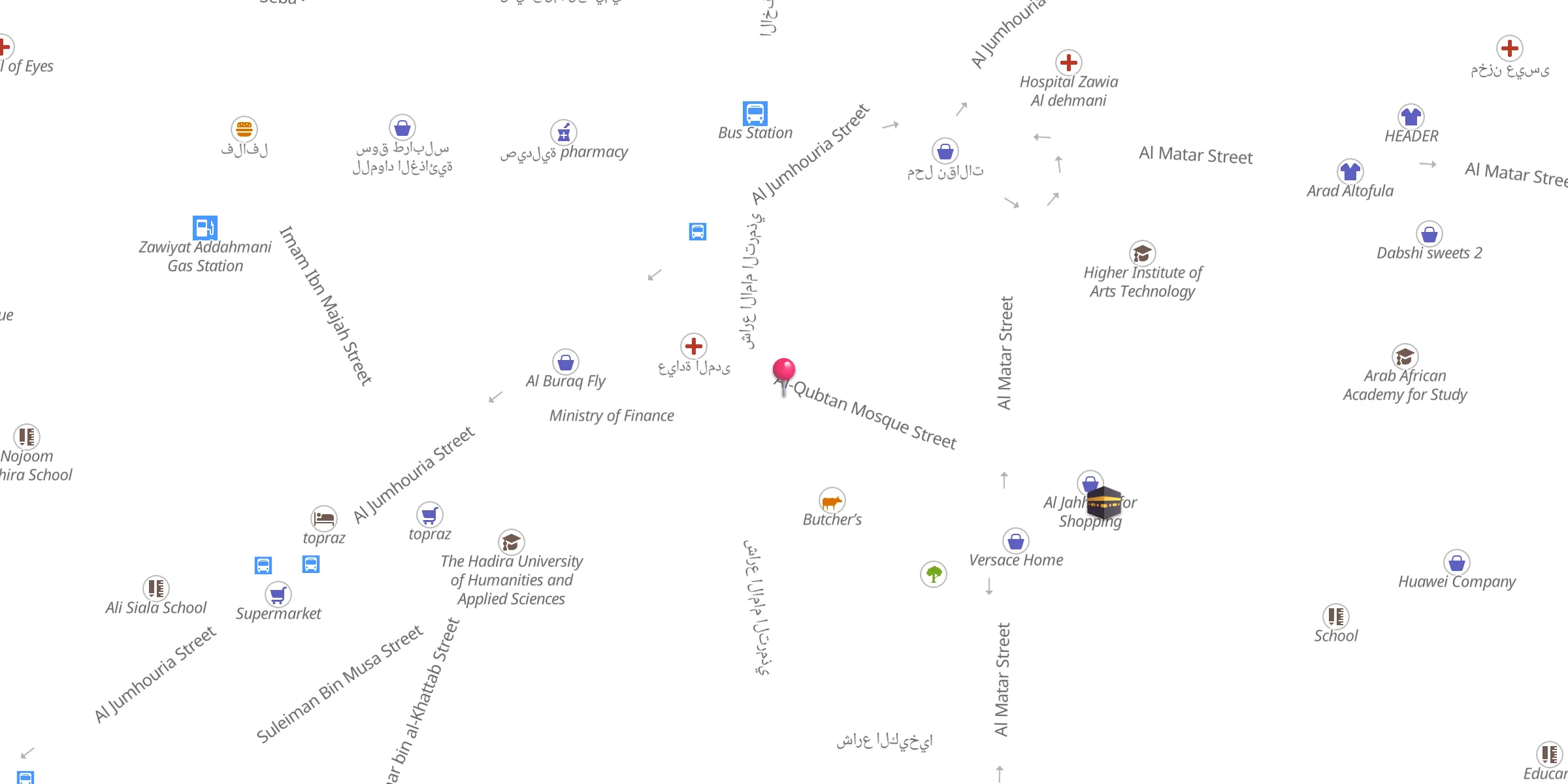 Carte de localisation : Alquptan mosque