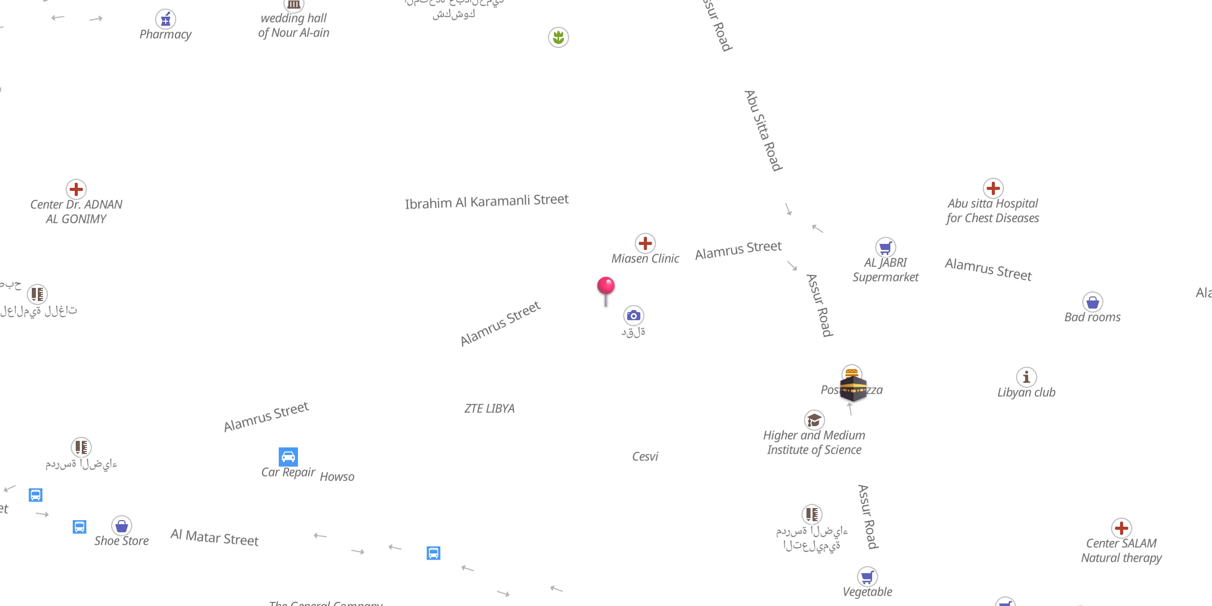 Carte de localisation : Abu Kmesha Mosque