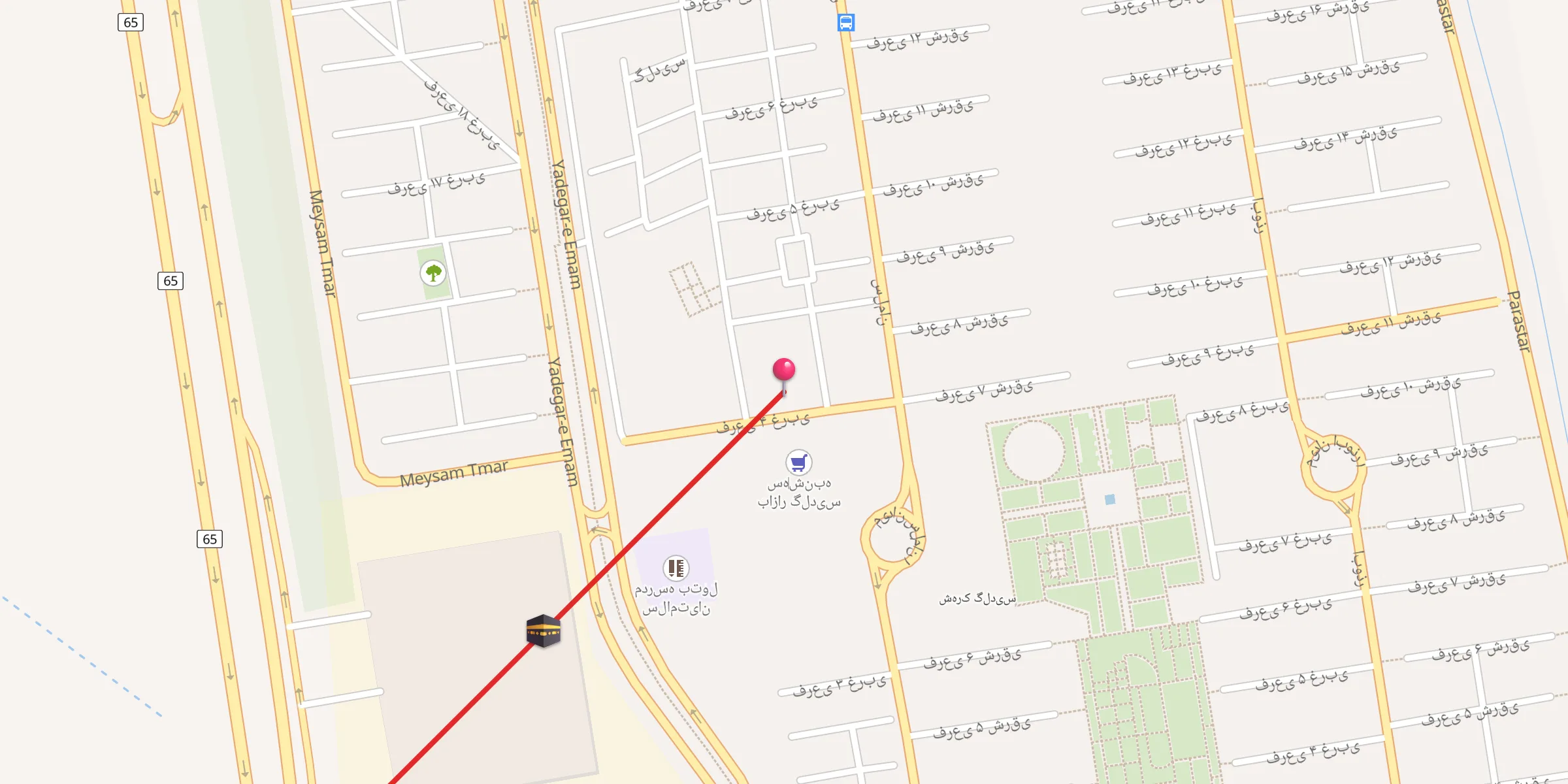 Carte de localisation : مسجد فاز پنج شهرک گلدیس