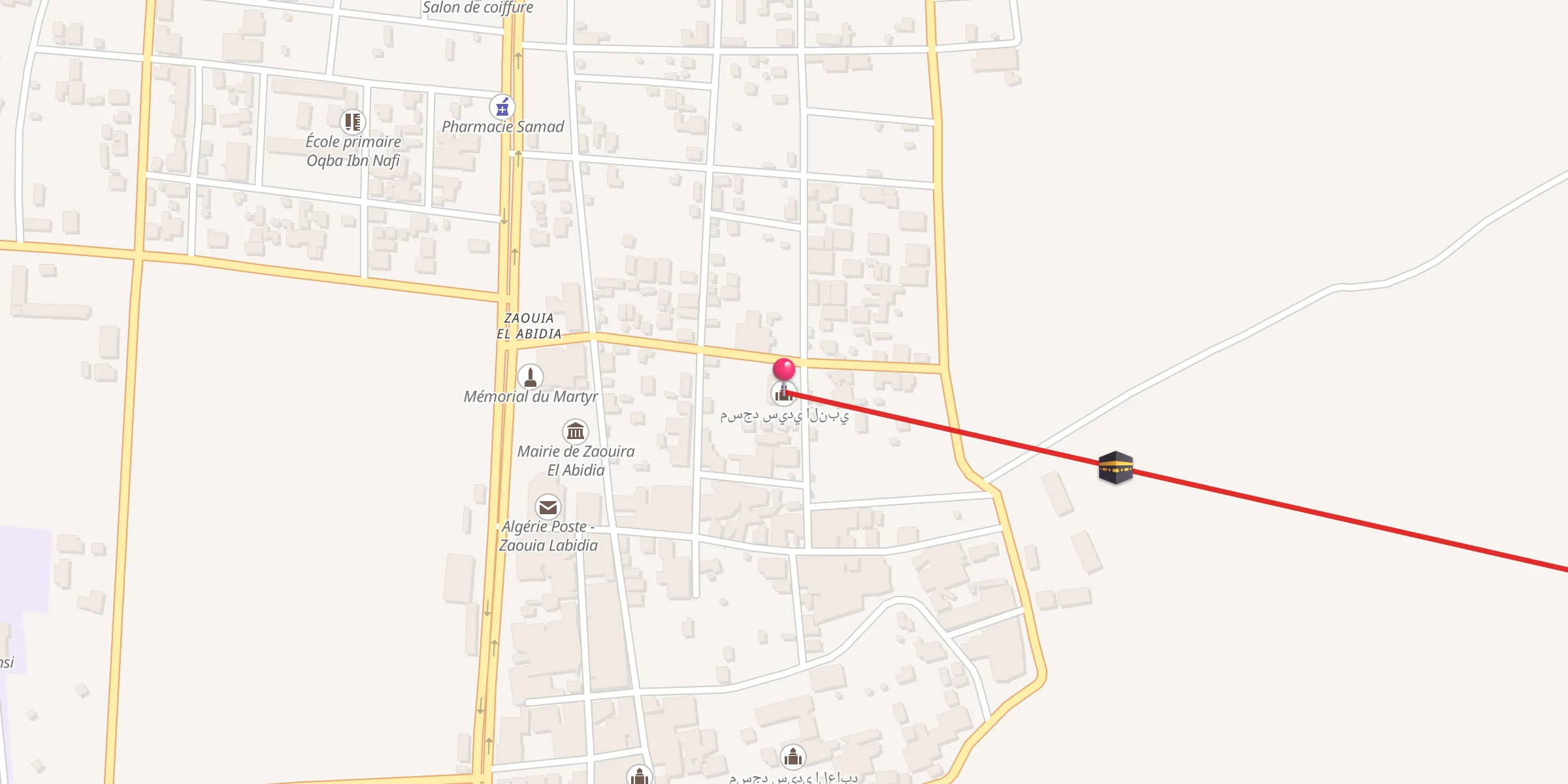 Carte de localisation : مسجد سيدي النبي