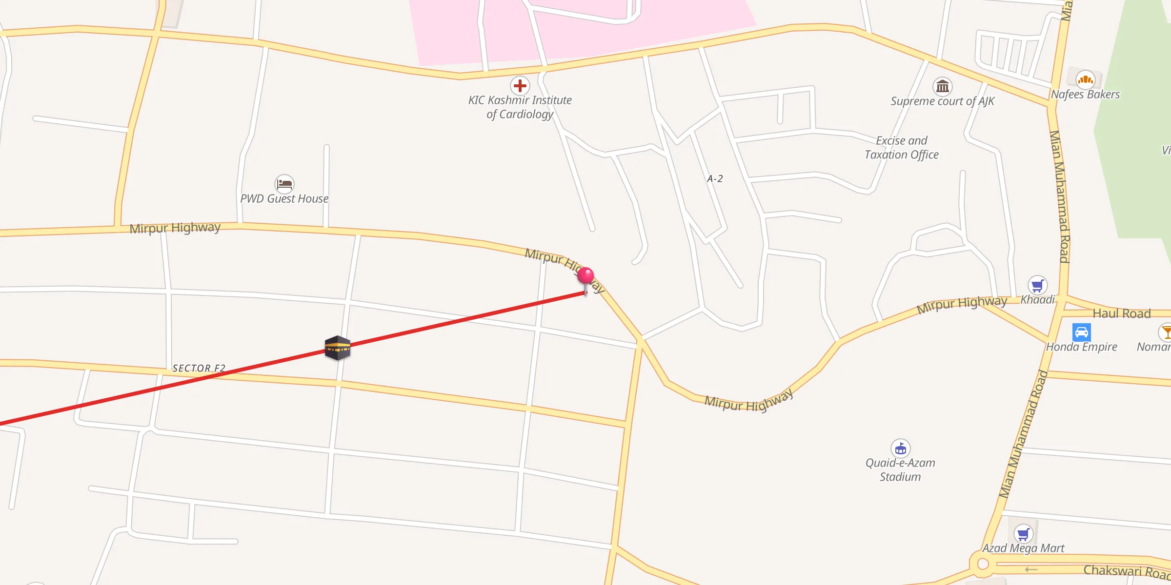 Carte de localisation : Gulzar e Habib Jamia Mosque