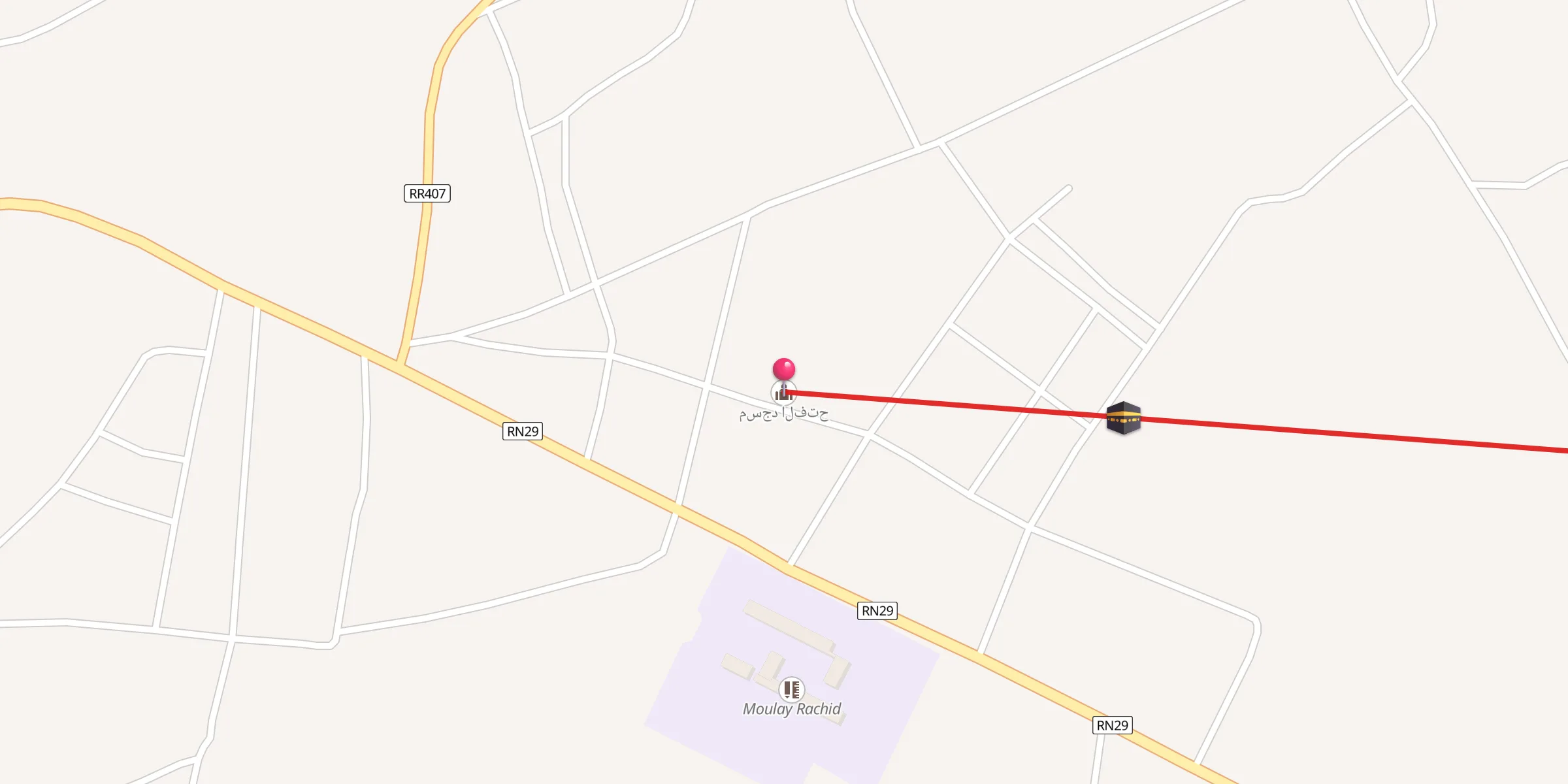 Carte de localisation : مسجد الفتح