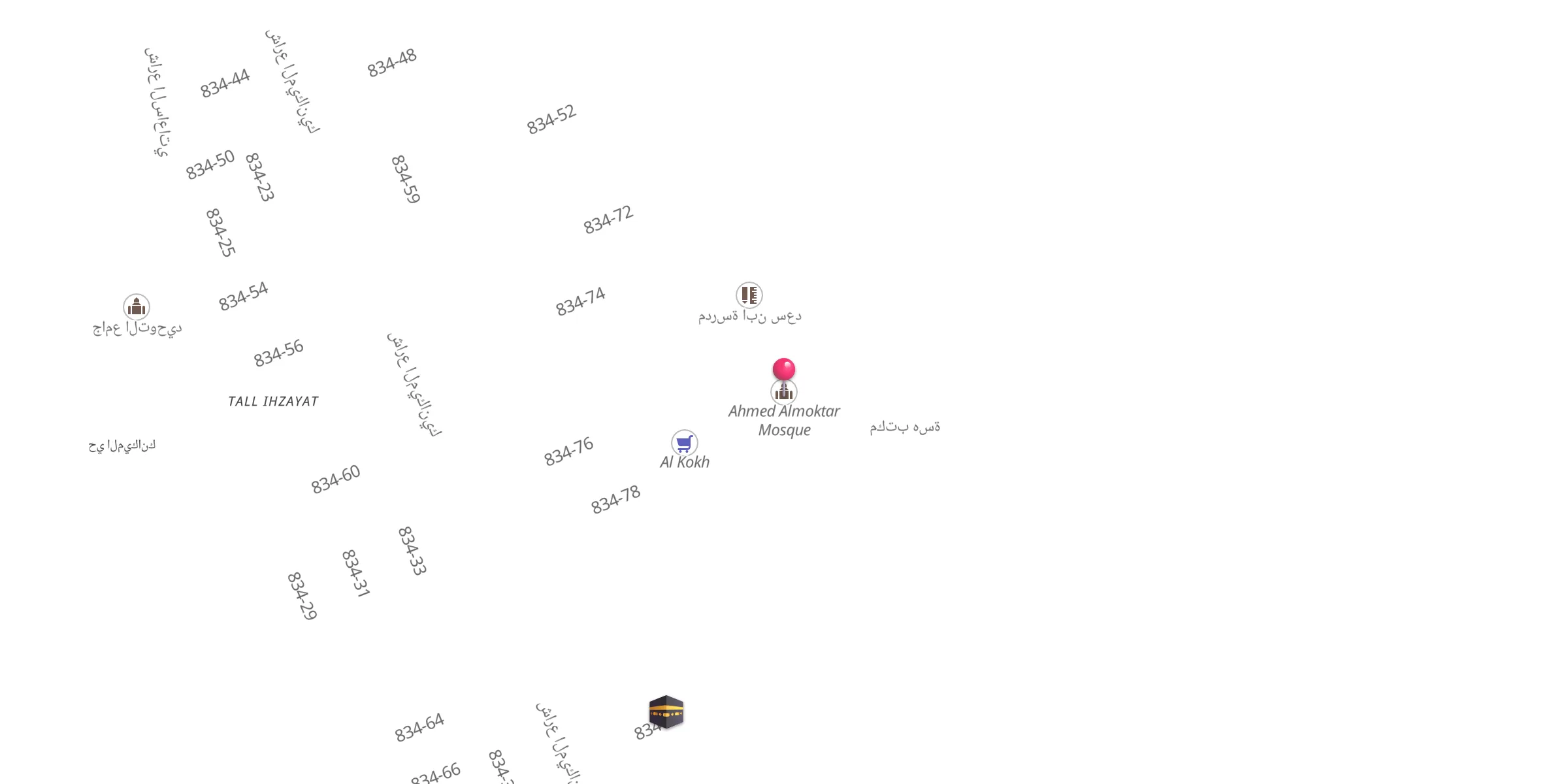 Carte de localisation : Ahmed Almoktar Mosque