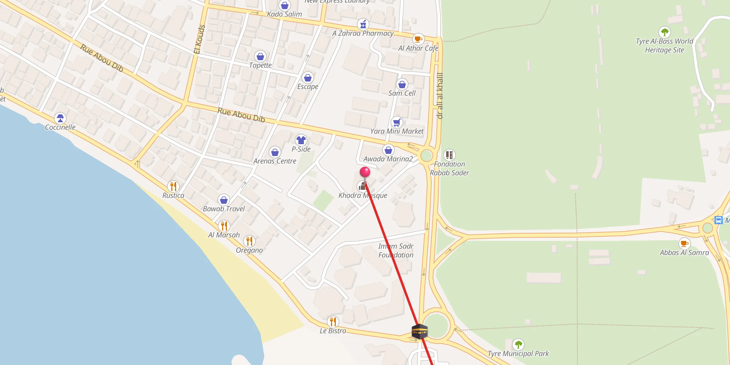 Carte de localisation : مسجد الخضراء