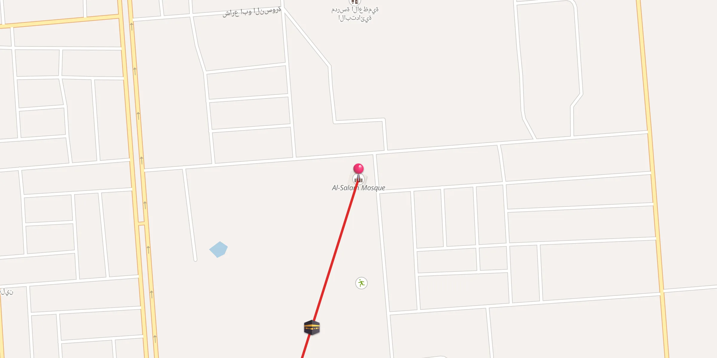 Carte de localisation : مسجد السلام السلفي