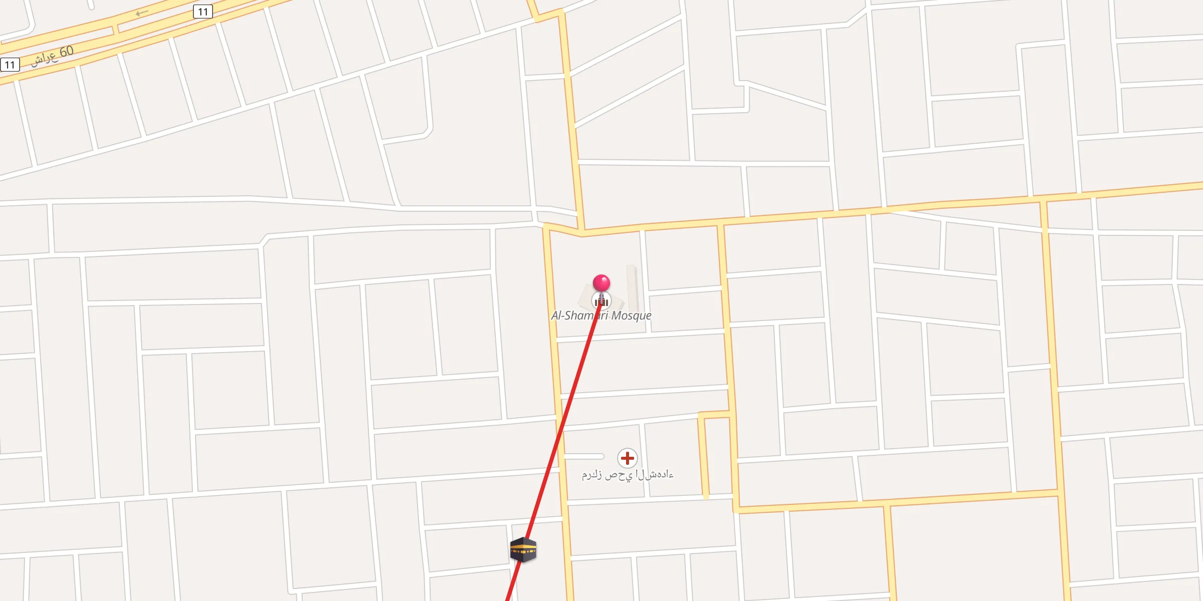 Carte de localisation : جامع الشمري