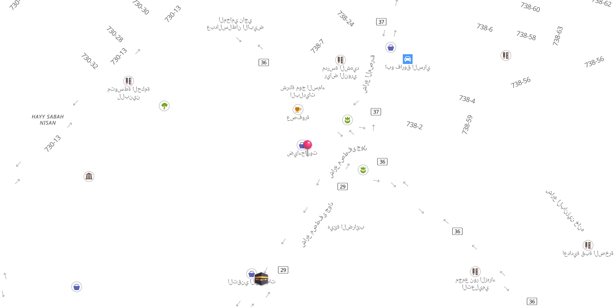 Carte de localisation : Al-Imam Husain mosque