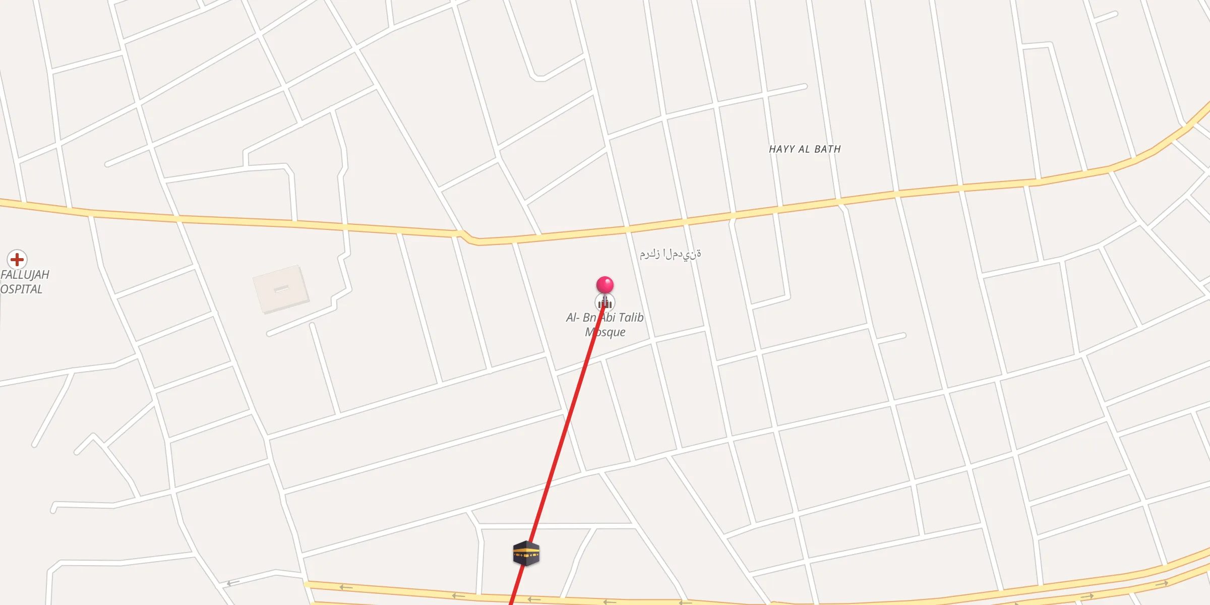 Carte de localisation : جامع علي بن أبي طالب