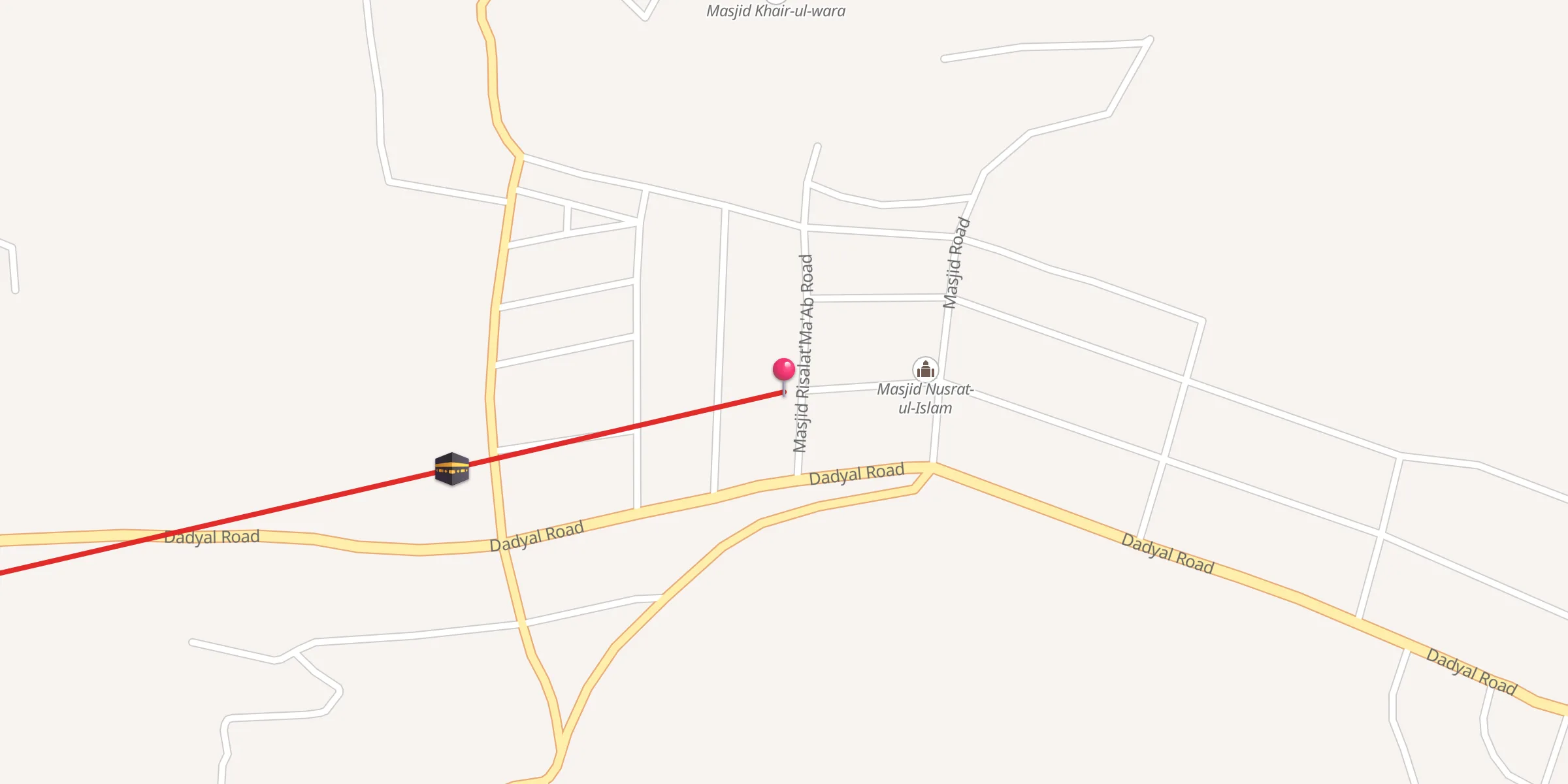Carte de localisation : Masjid Risalat'Ma'ab