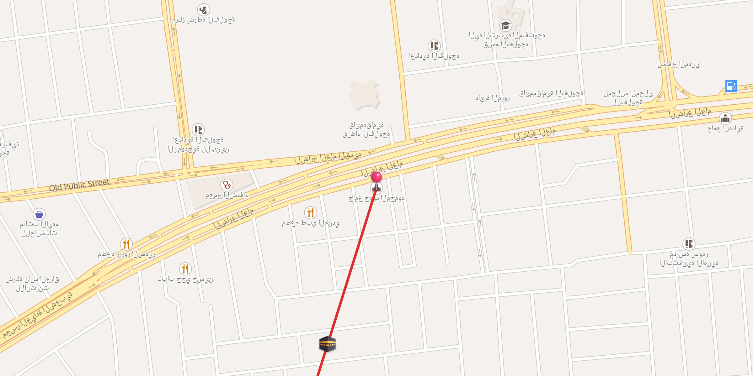 Carte de localisation : جامع حمود المحمود