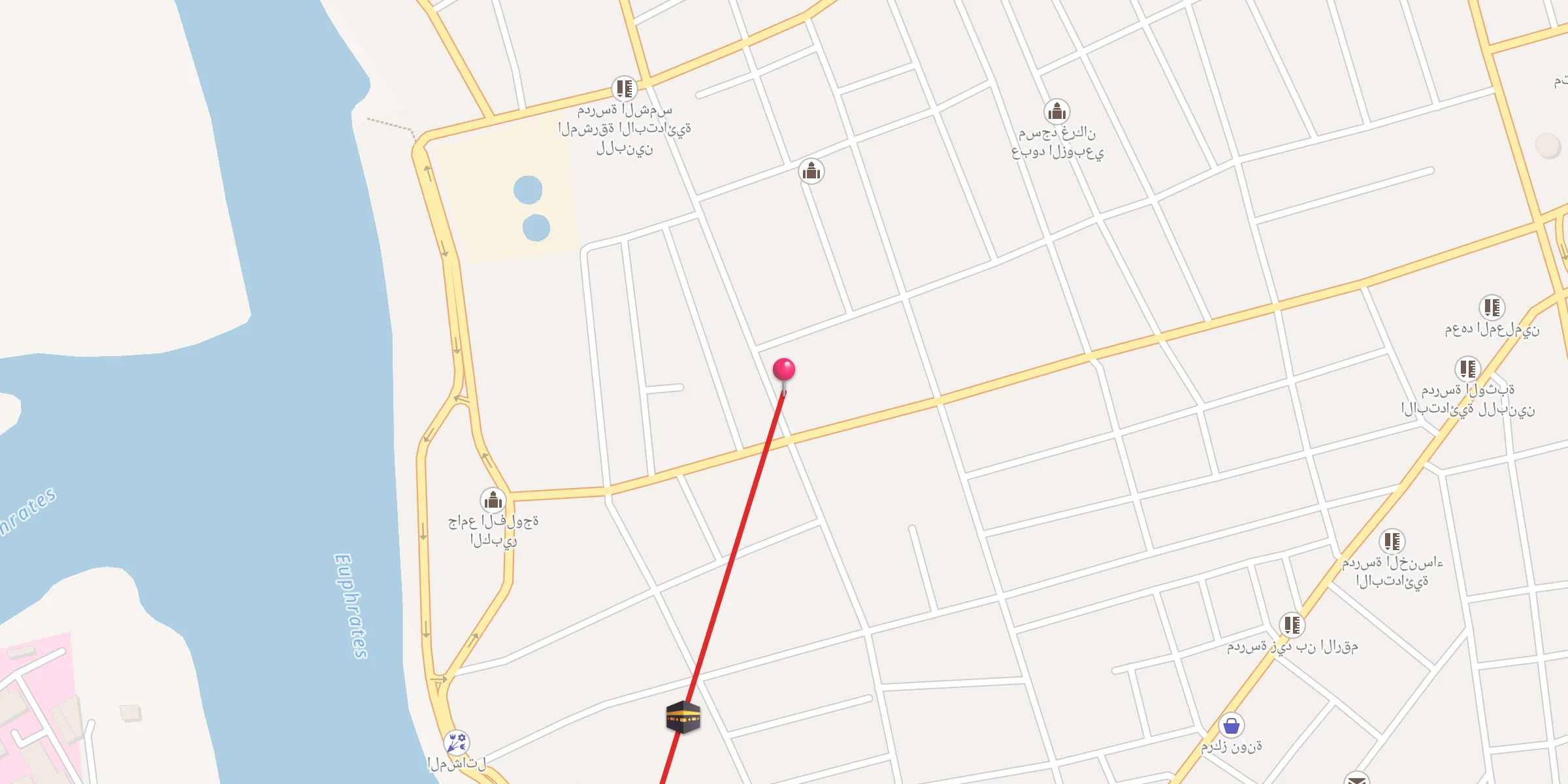 Carte de localisation : مسجد السعدون