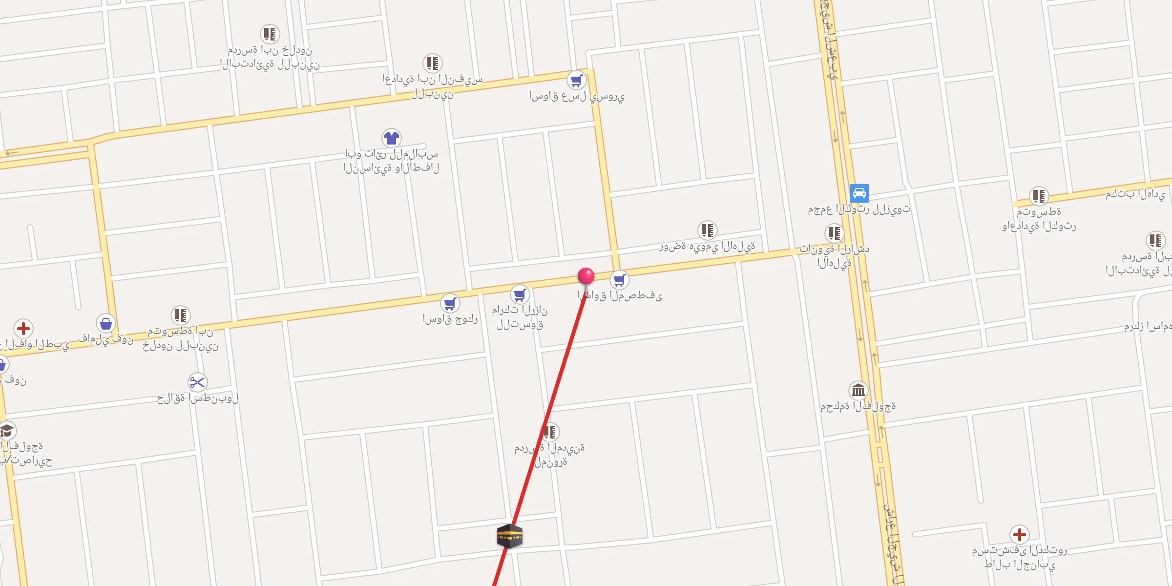 Carte de localisation : جامع المدلل