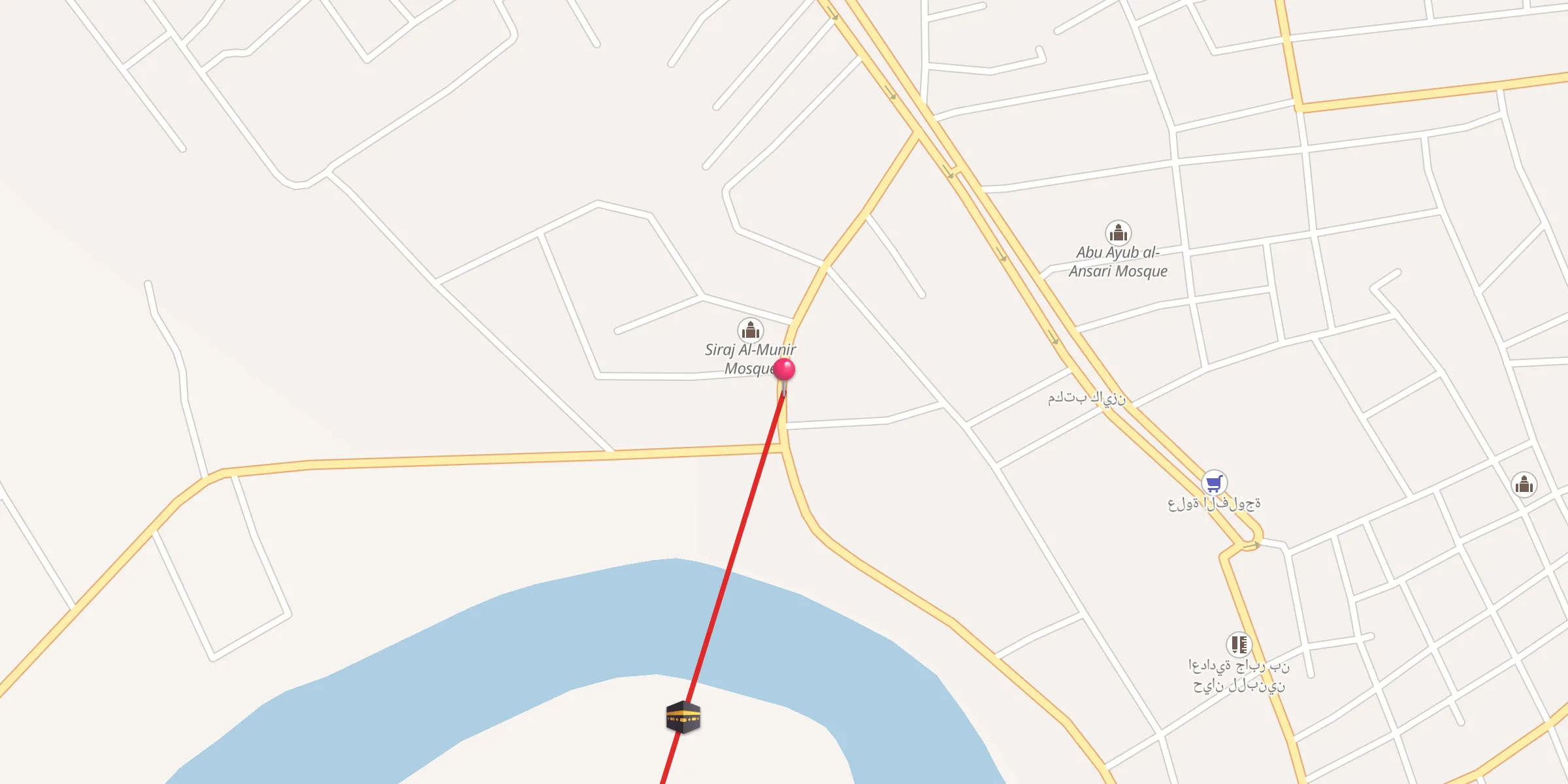 Carte de localisation : جامع سراج المنير