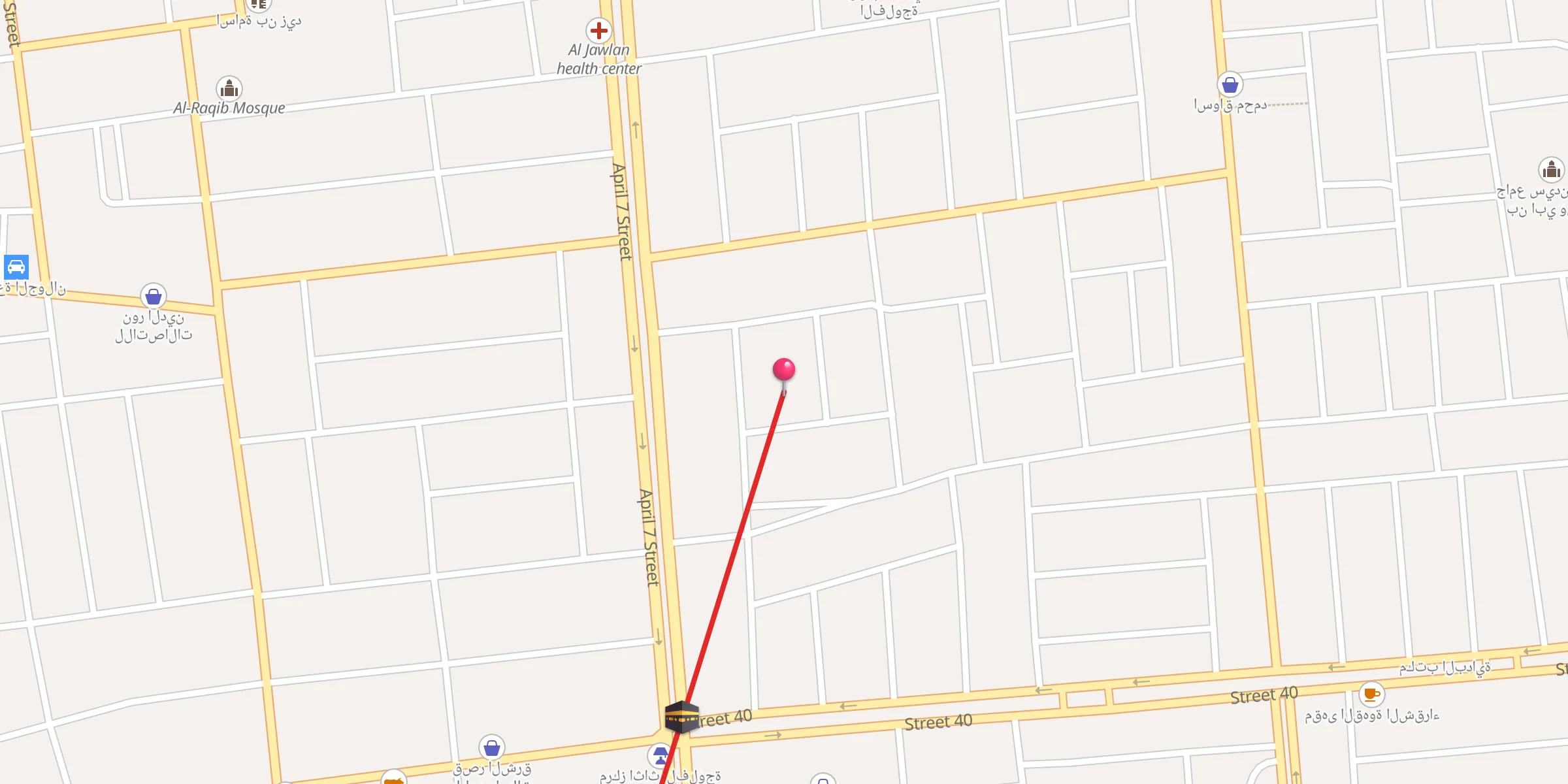 Carte de localisation : جامع الشاكرين