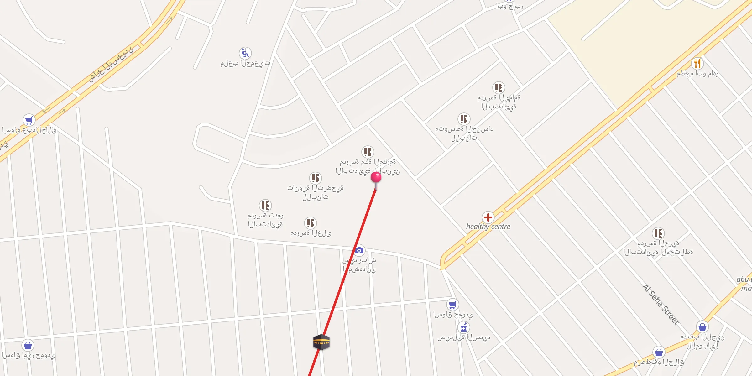 Carte de localisation : Al-Tawheed Mosque