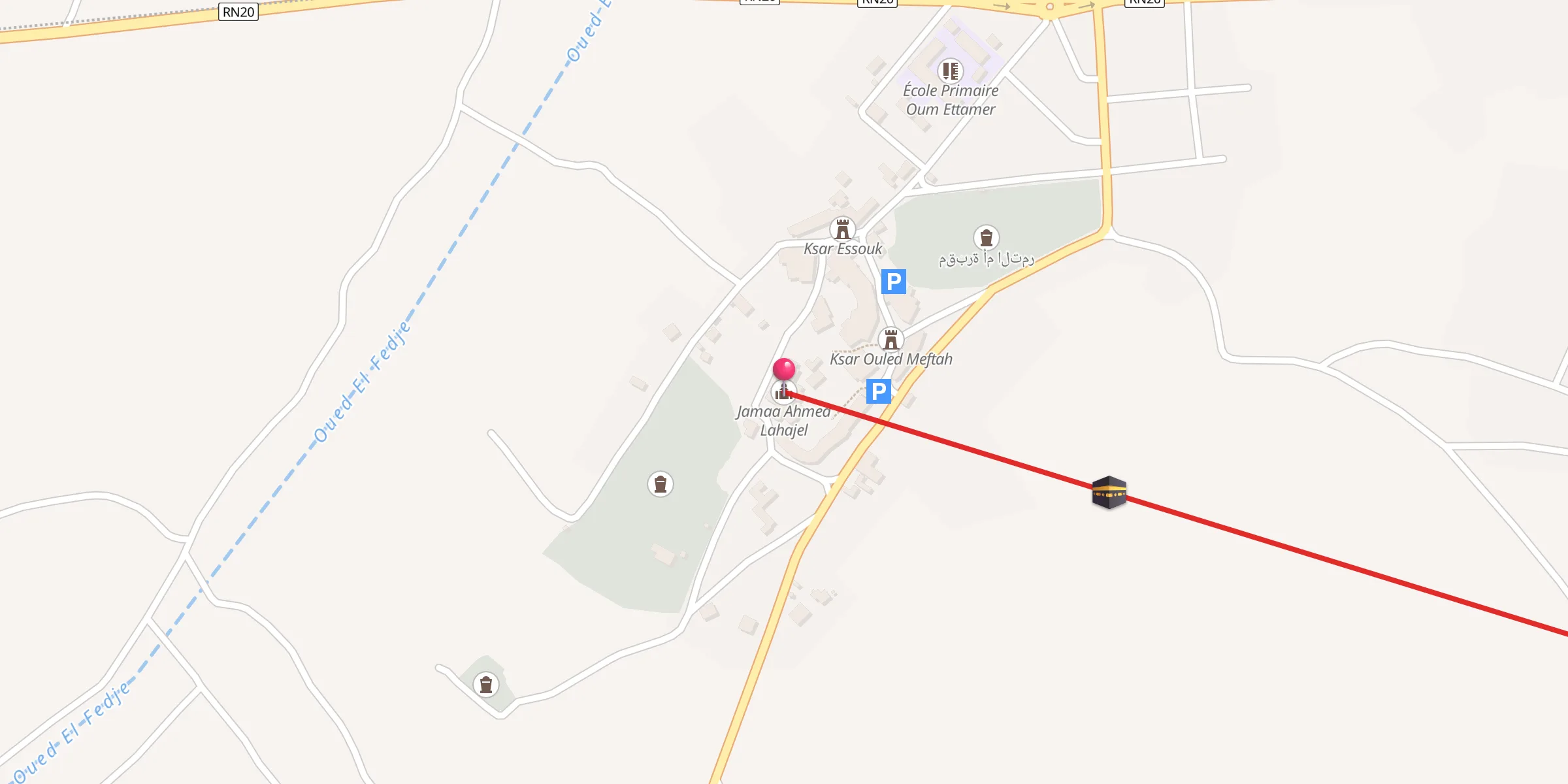 Carte de localisation : Jamaa Ahmed Lahajel