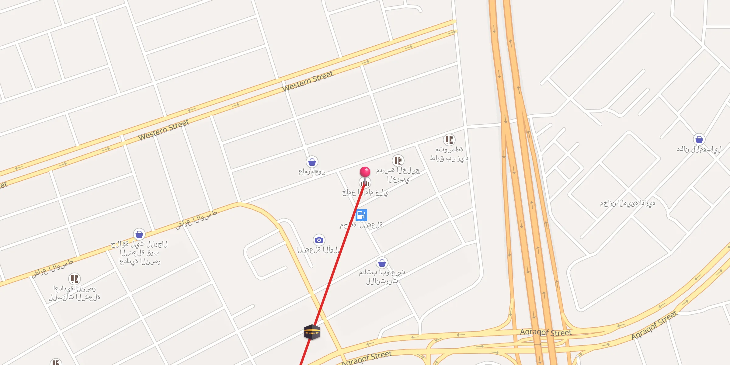 Carte de localisation : جامع الإمام علي