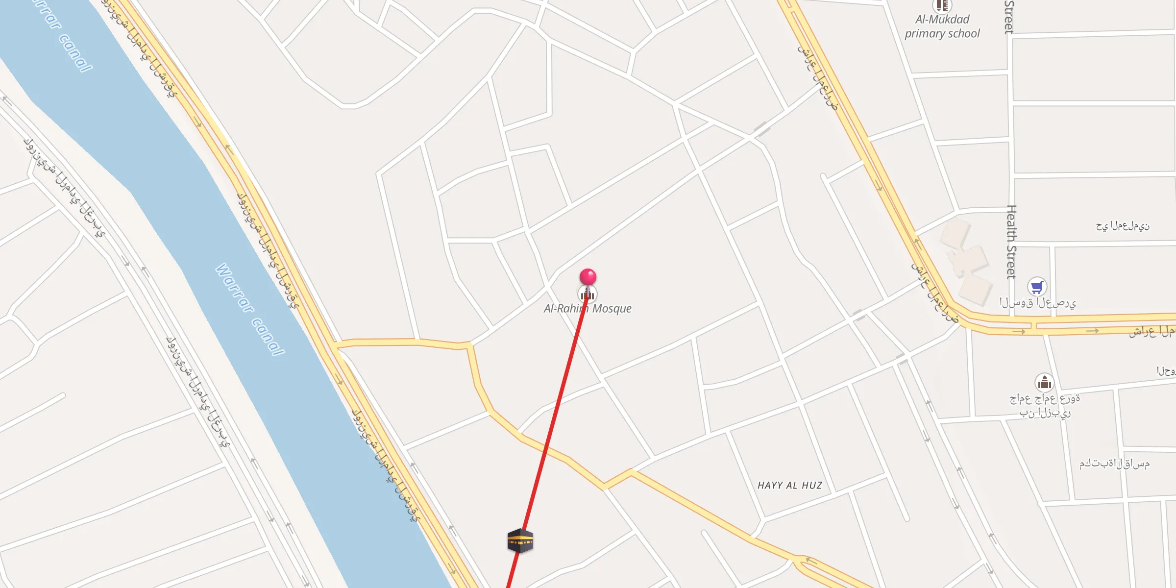 Carte de localisation : جامع الرحيم