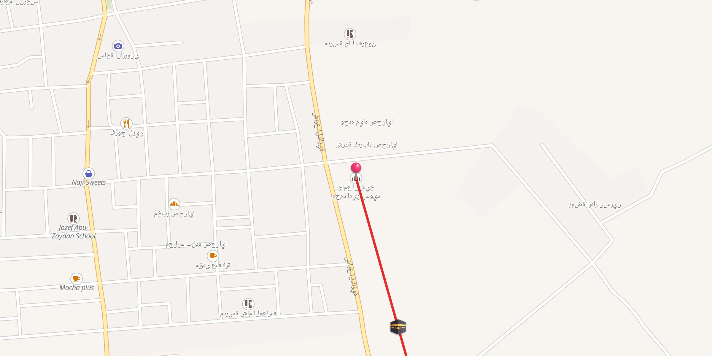 Carte de localisation : جامع الشيخ محمد امين سويد