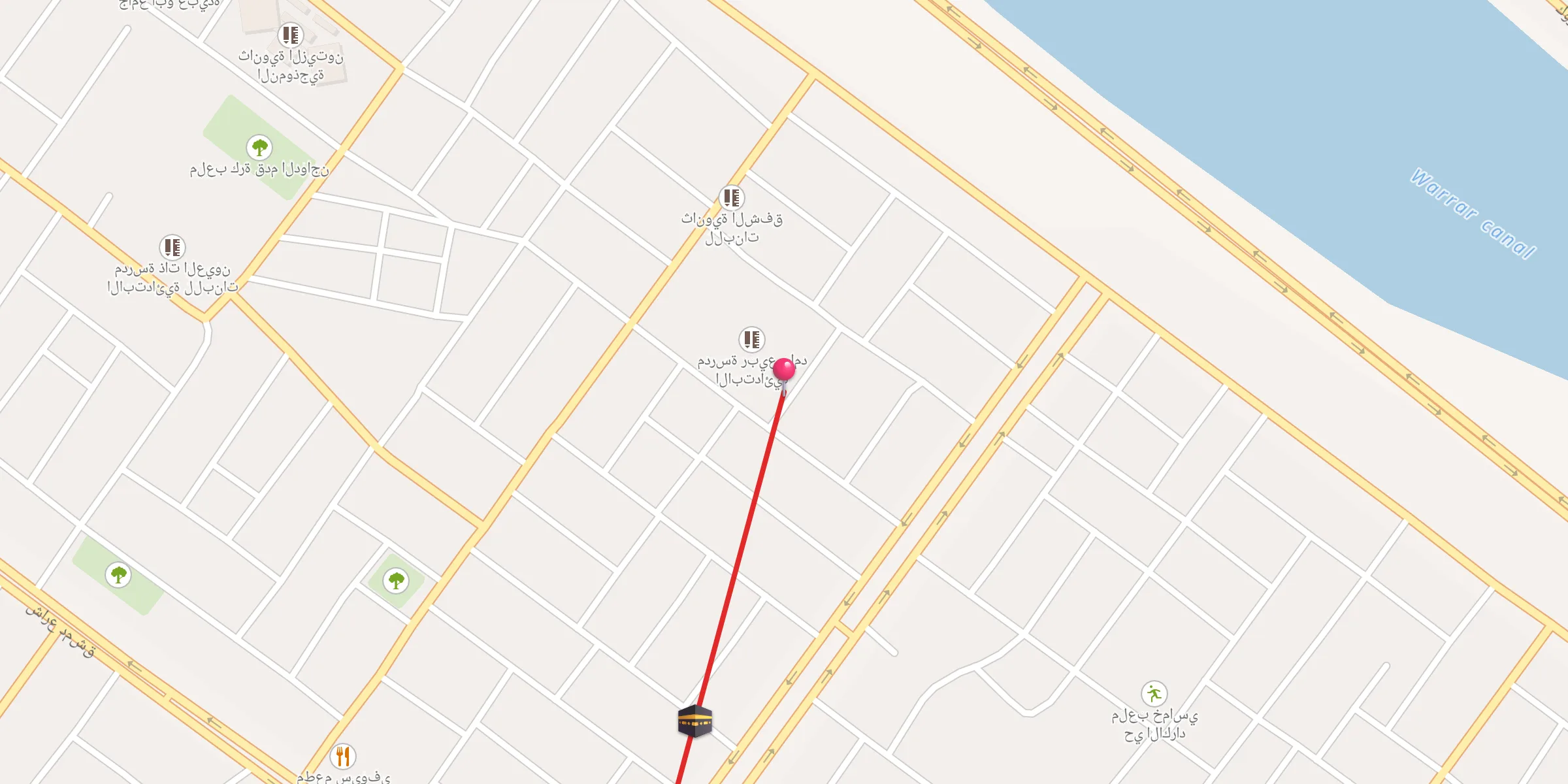 Carte de localisation : جامع الحسن البصري