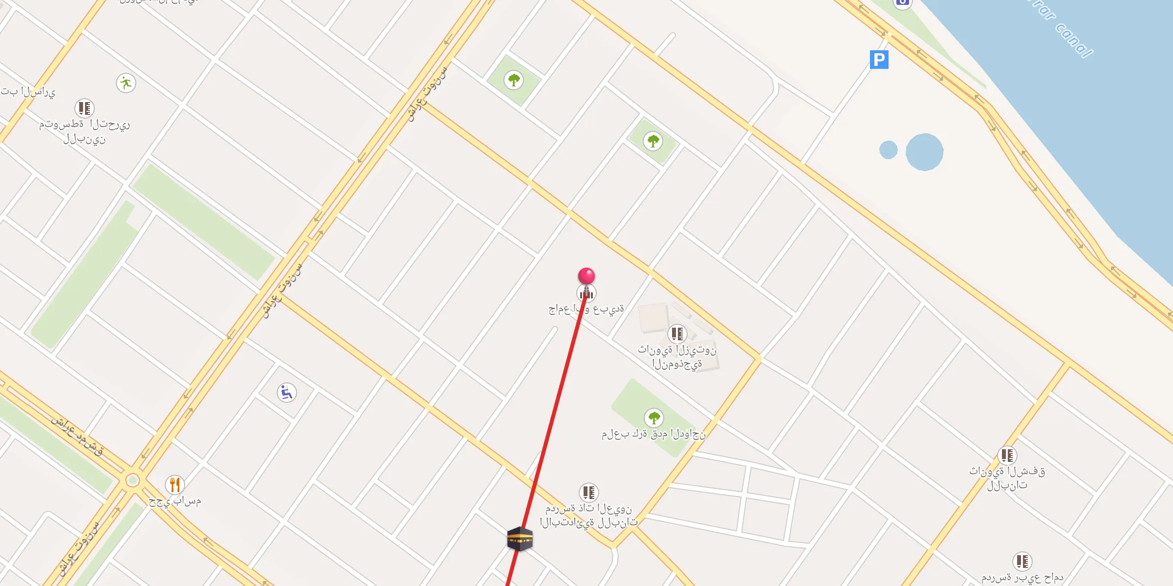 Carte de localisation : جامع ابو عبيدة
