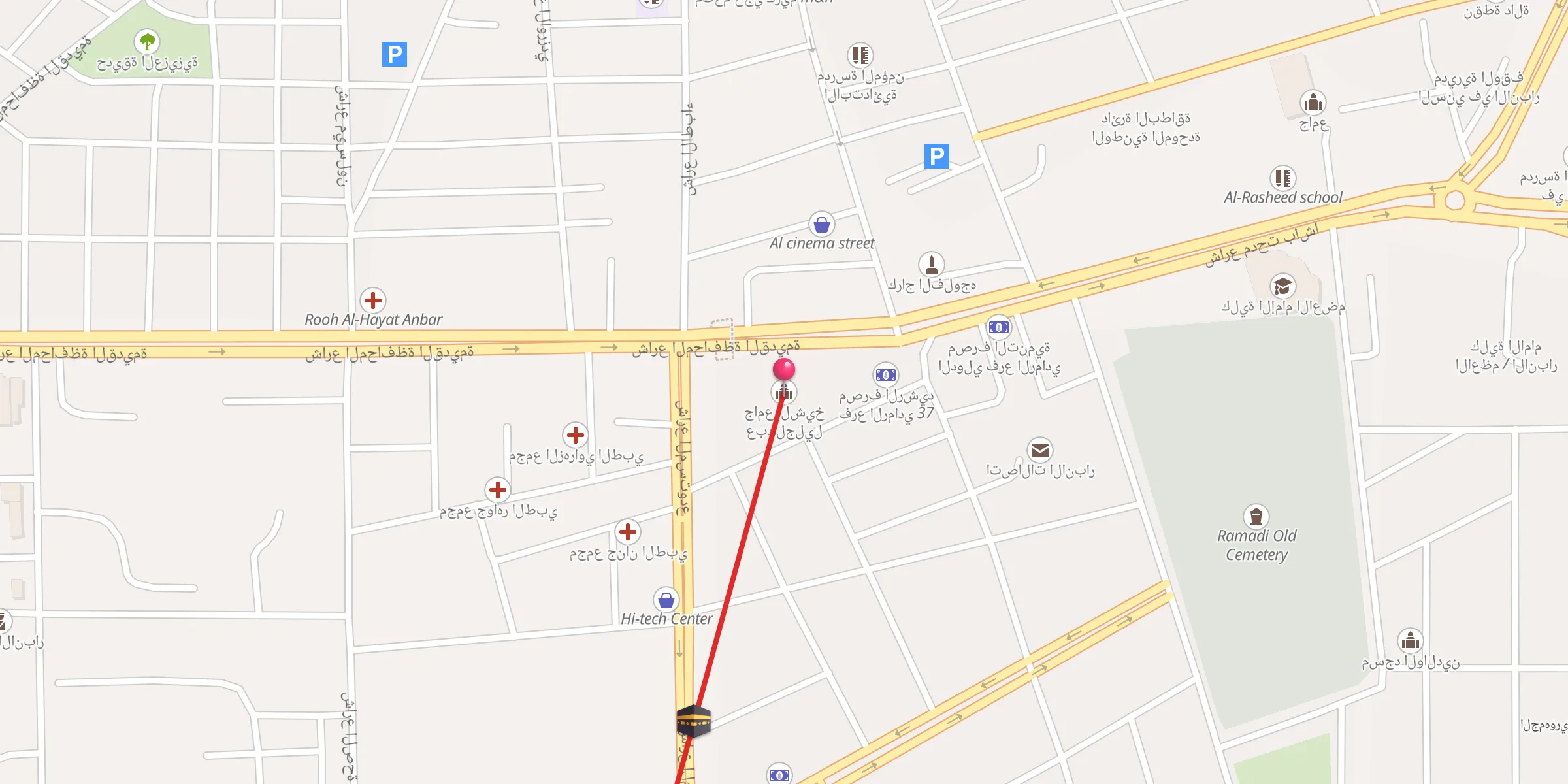 Carte de localisation : جامع الشيخ عبدالجليل