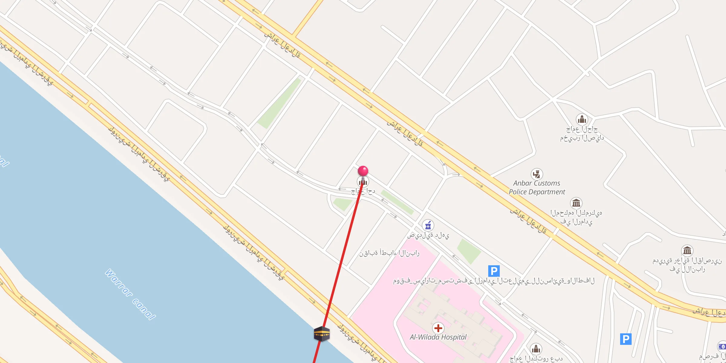 Carte de localisation : جامع احد