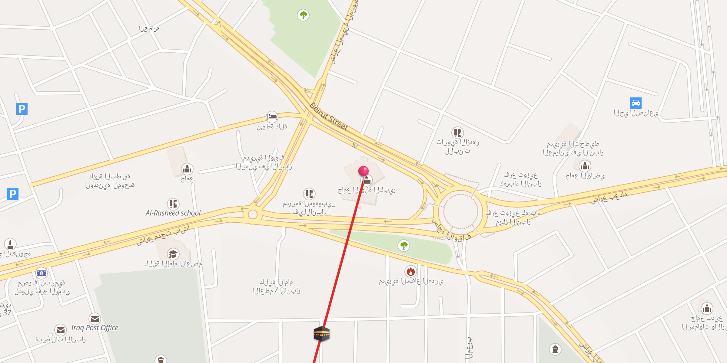 Carte de localisation : جامع الدولة الكبير