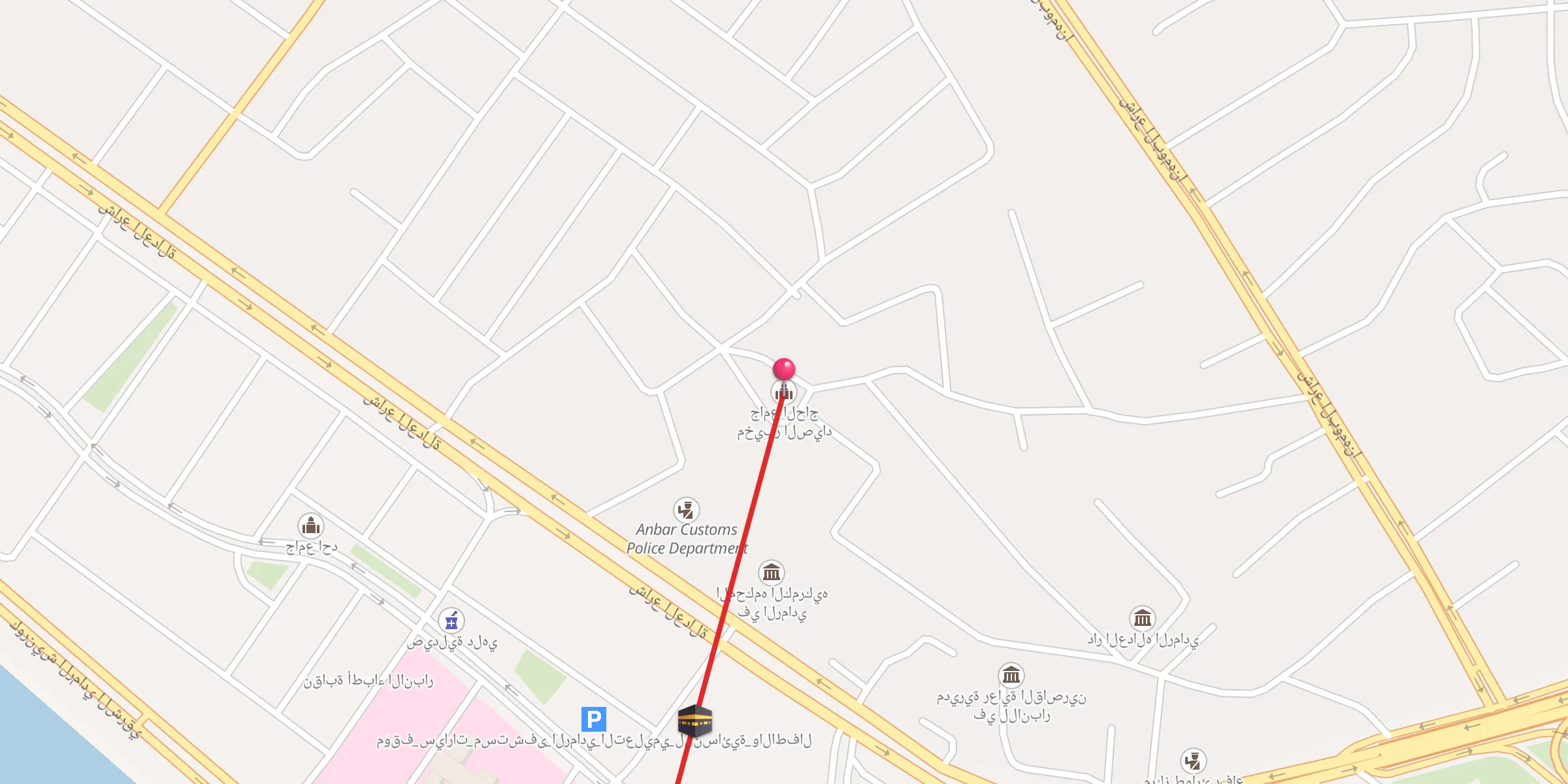 Carte de localisation : جامع الحاج مخيبر الصياد