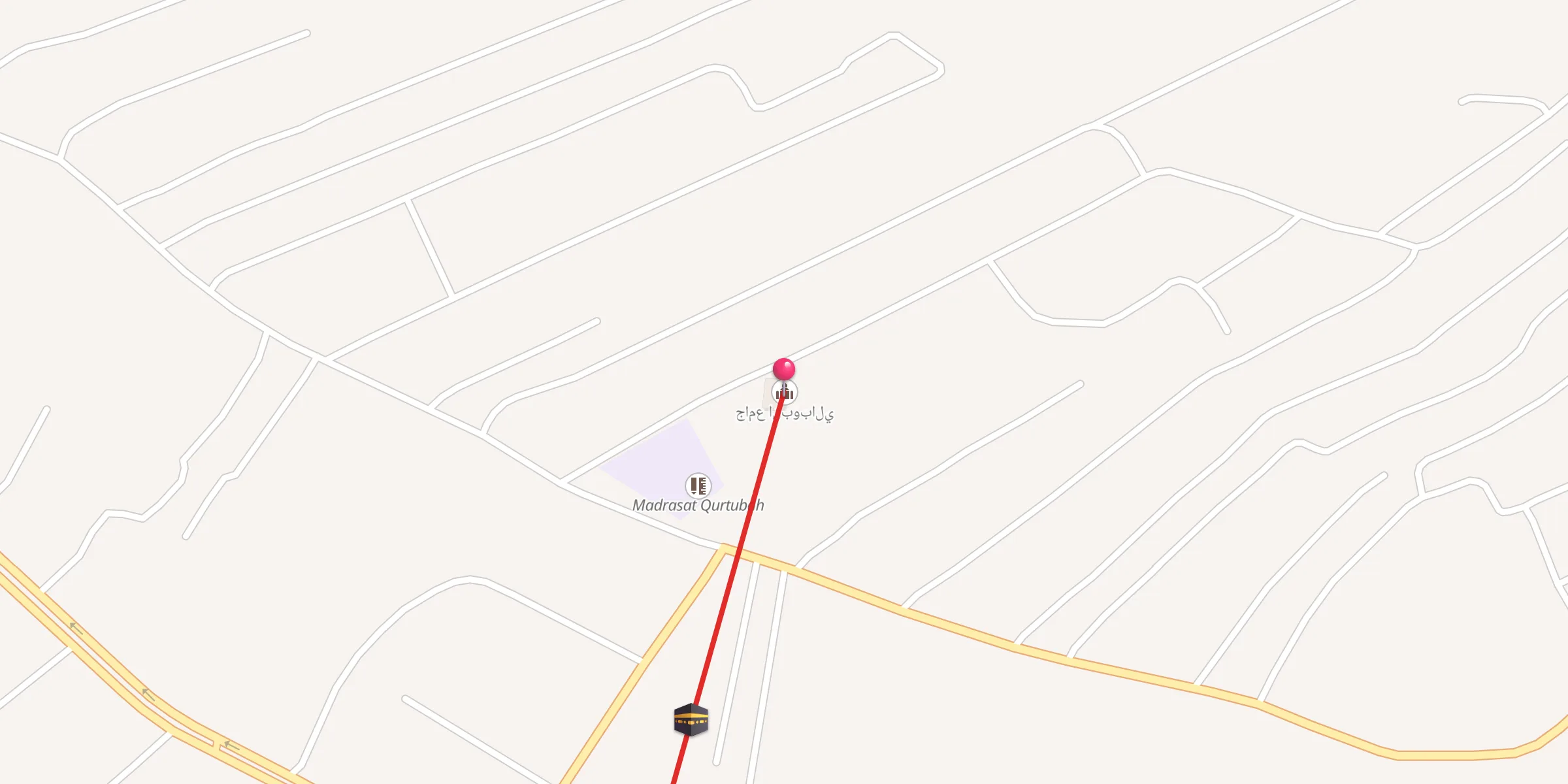 Carte de localisation : جامع البوبالي
