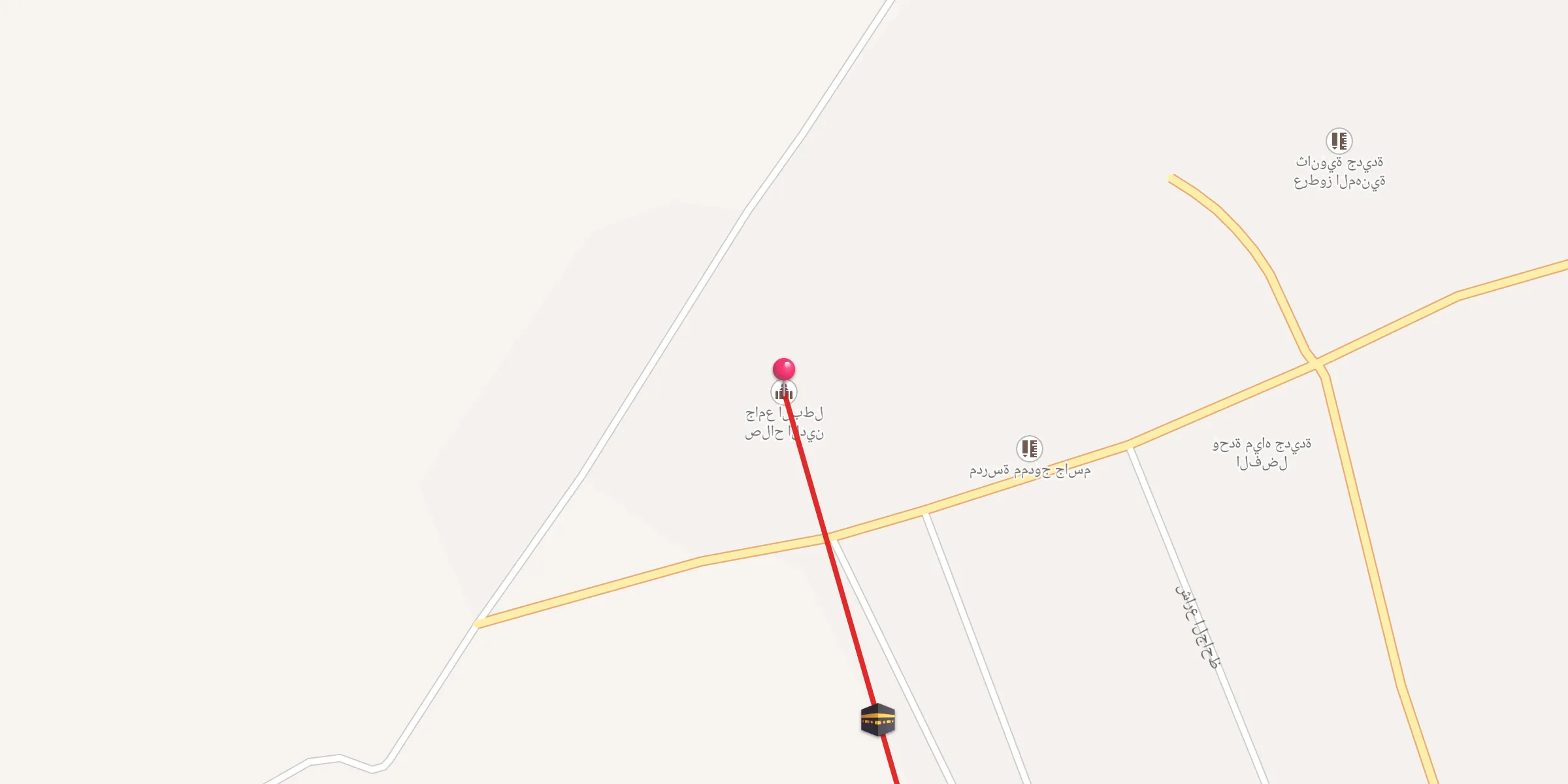 Carte de localisation : جامع البطل صلاح الدين