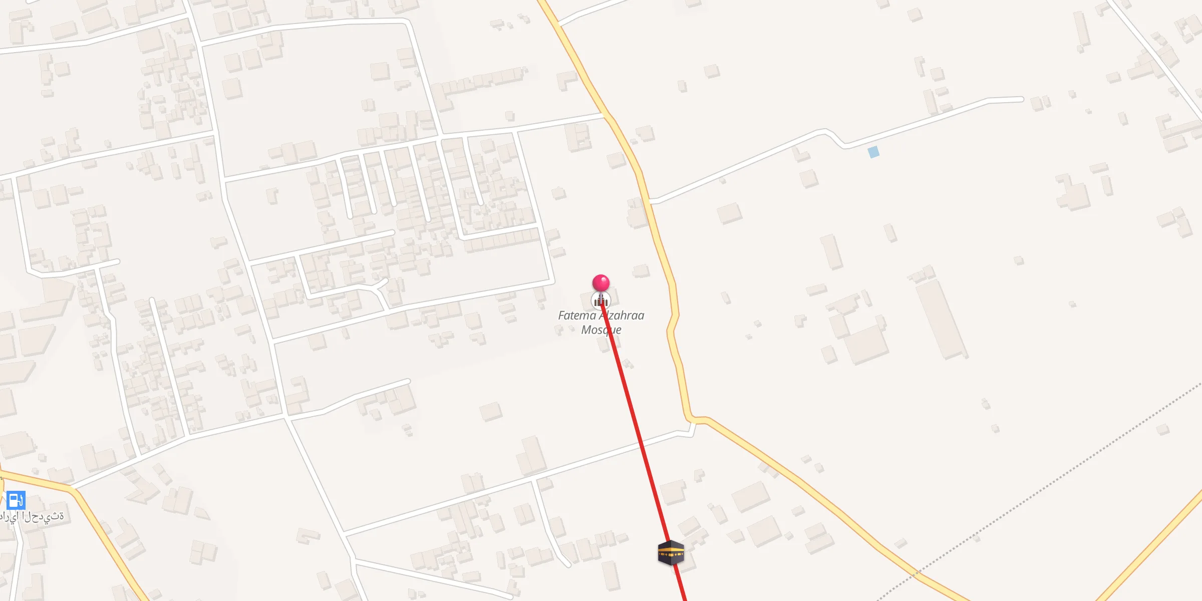 Carte de localisation : Fatema Alzahraa Mosque
